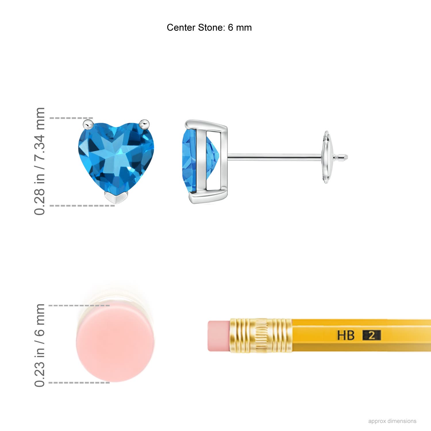 AAAA - Swiss Blue Topaz / 1.84 CT / 14 KT White Gold