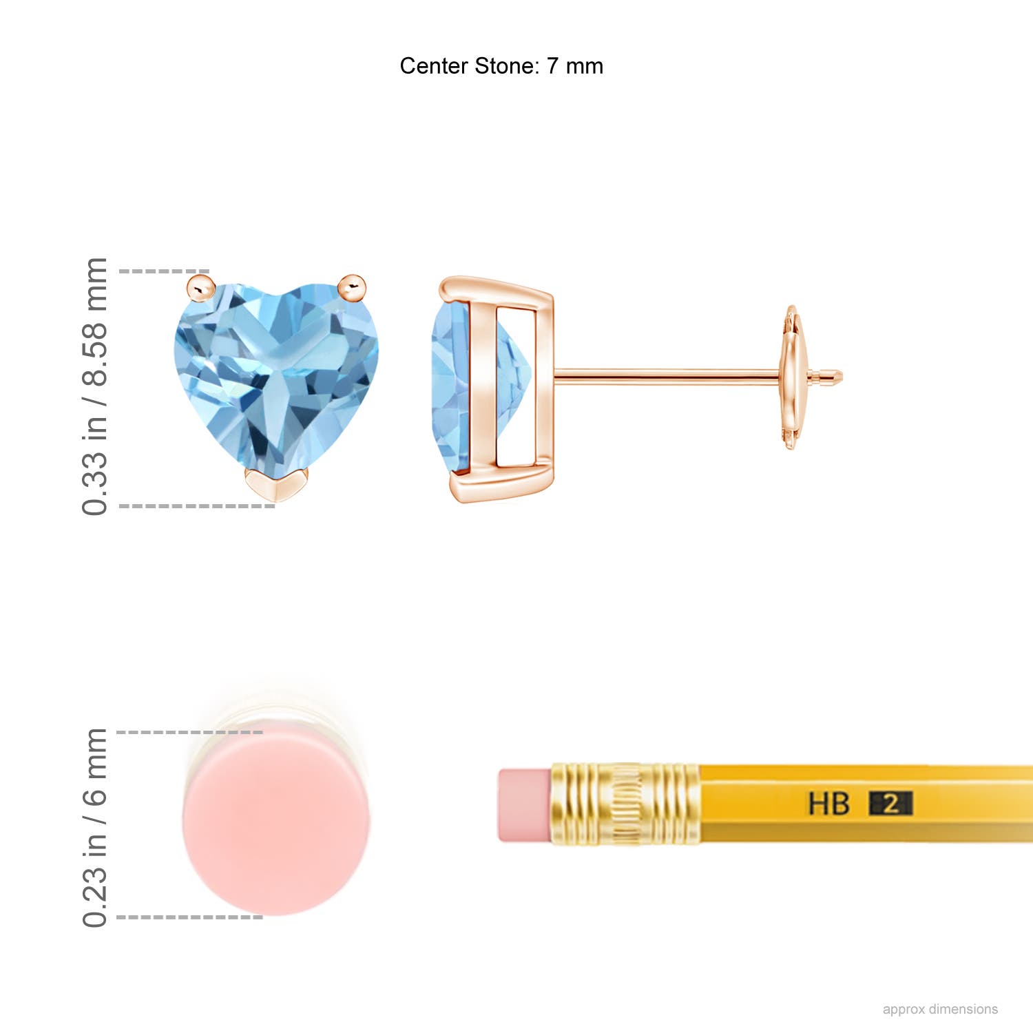 A - Swiss Blue Topaz / 2.96 CT / 14 KT Rose Gold