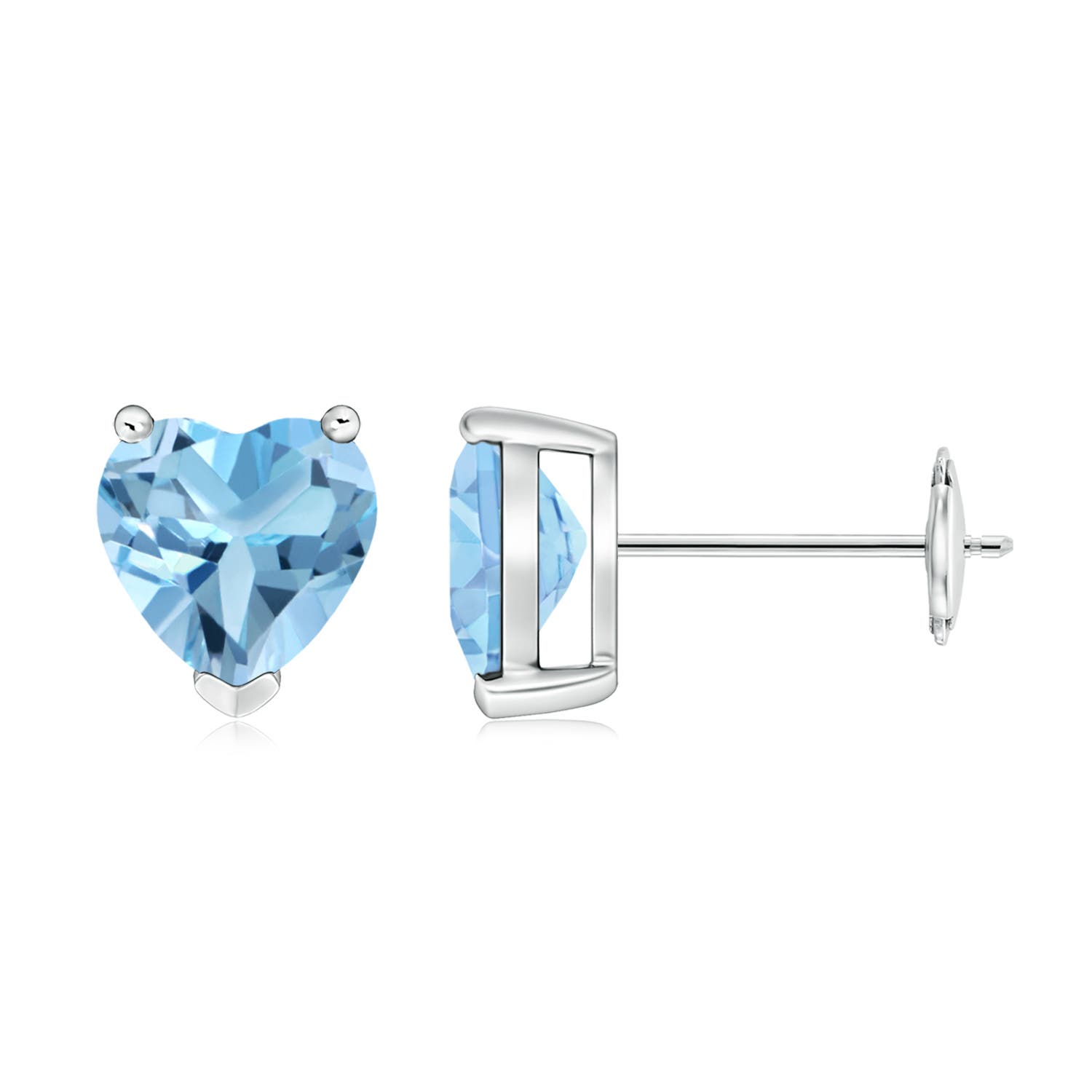 A - Swiss Blue Topaz / 2.96 CT / 14 KT White Gold