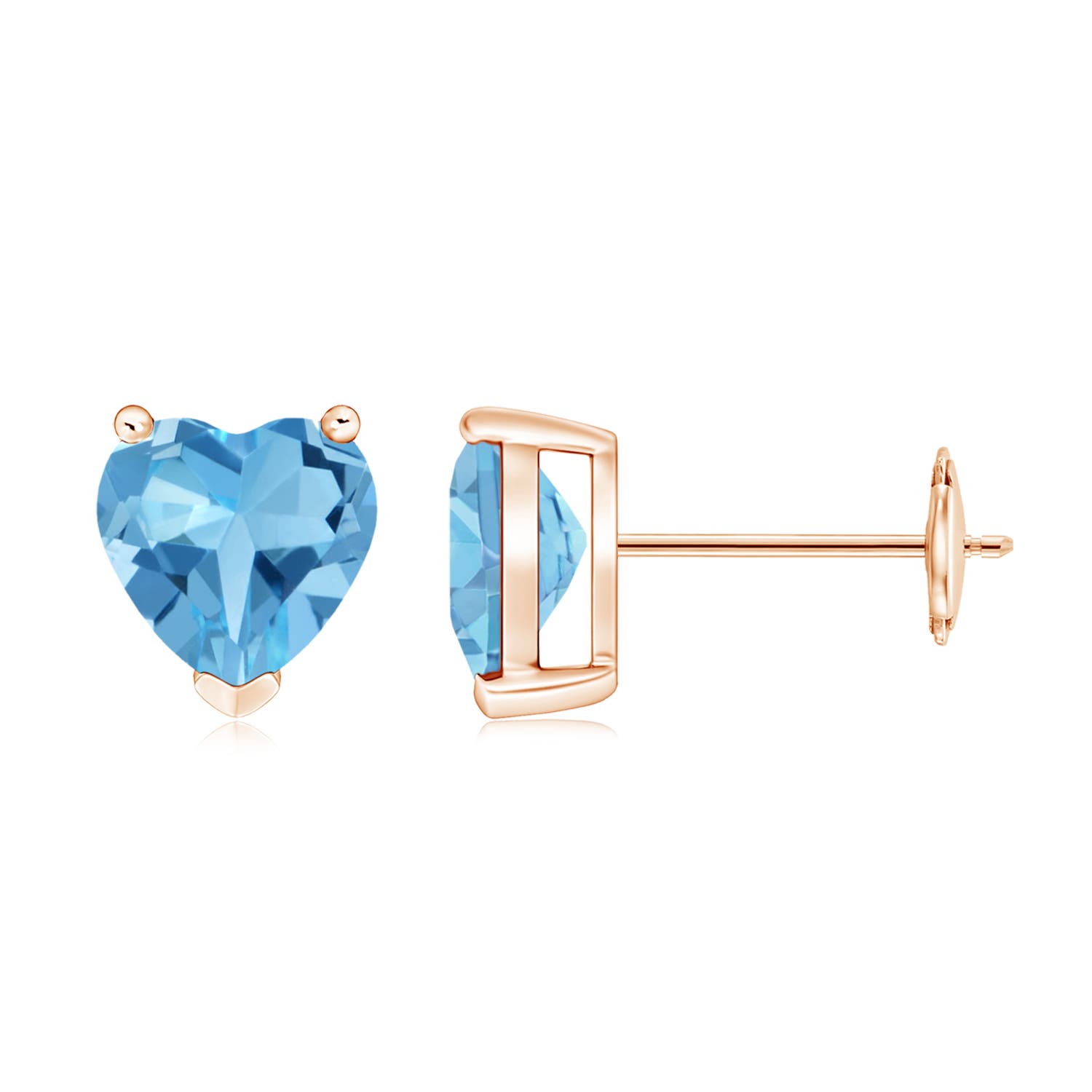 AA - Swiss Blue Topaz / 2.96 CT / 14 KT Rose Gold