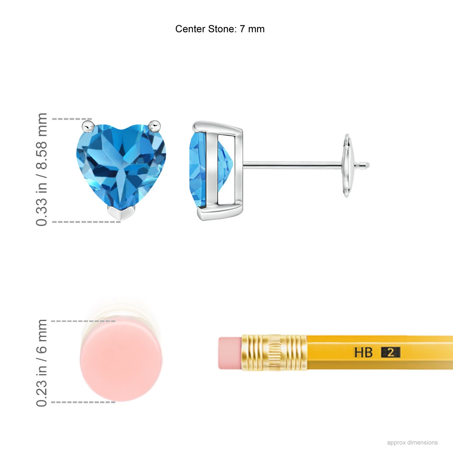 AAA - Swiss Blue Topaz / 2.96 CT / 14 KT White Gold