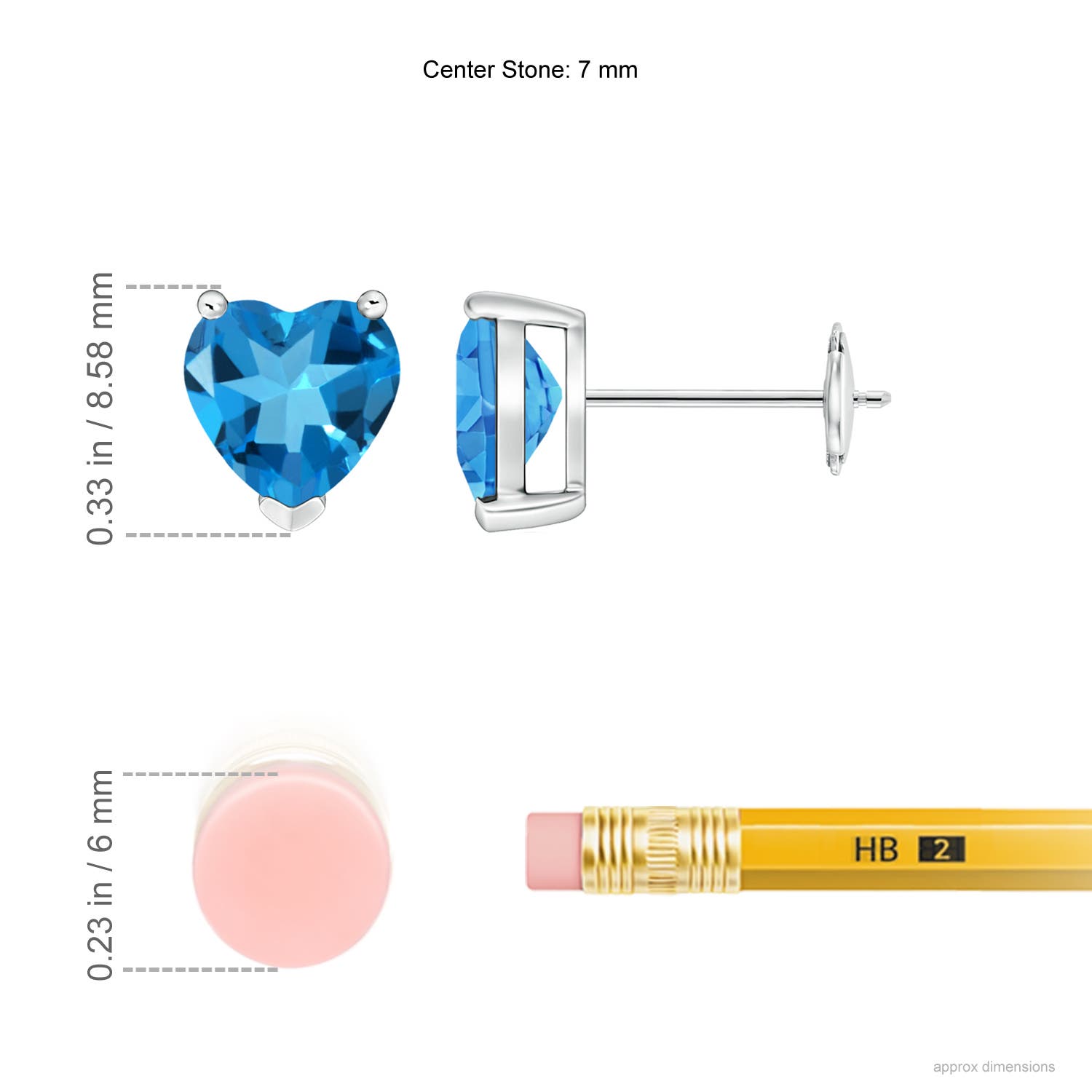 AAAA - Swiss Blue Topaz / 2.96 CT / 14 KT White Gold