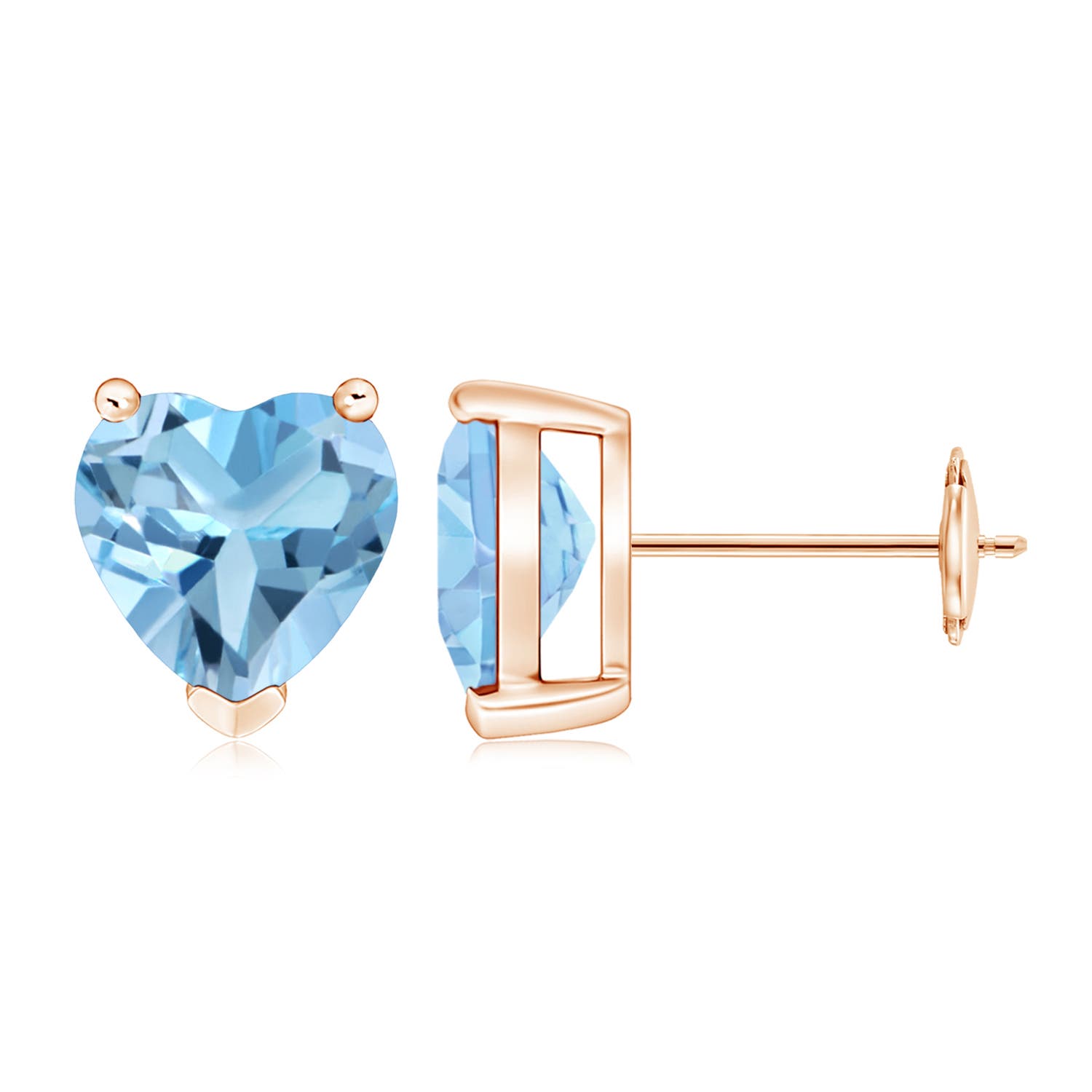 A - Swiss Blue Topaz / 4.2 CT / 14 KT Rose Gold