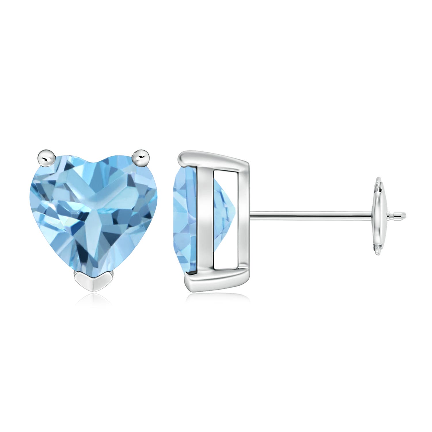 A - Swiss Blue Topaz / 4.2 CT / 14 KT White Gold