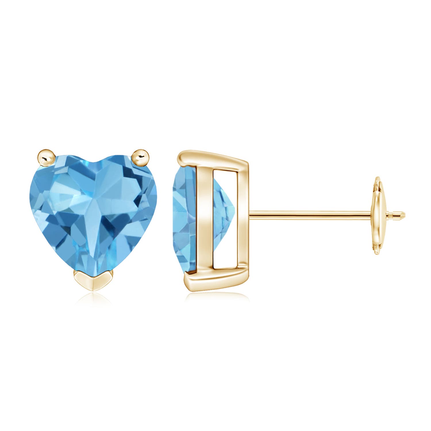 AA - Swiss Blue Topaz / 4.2 CT / 14 KT Yellow Gold