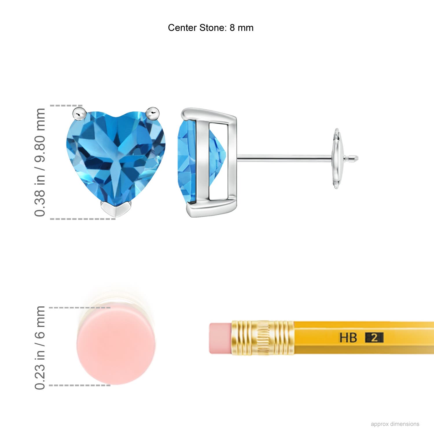 AAA - Swiss Blue Topaz / 4.2 CT / 14 KT White Gold