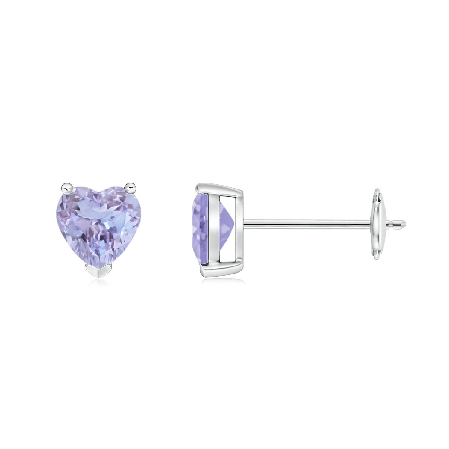 A - Tanzanite / 0.8 CT / 14 KT White Gold