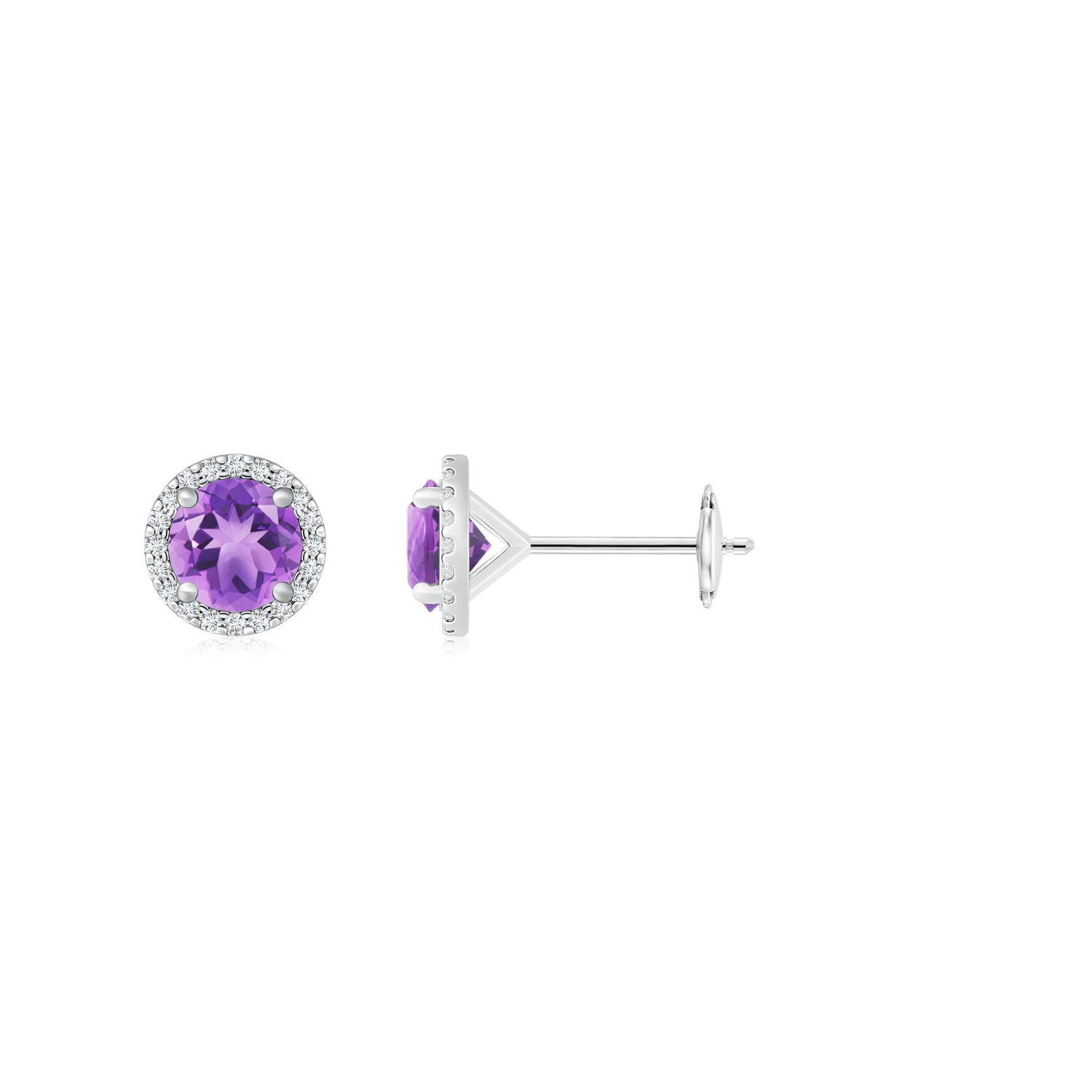 A - Amethyst / 1.84 CT / 14 KT White Gold