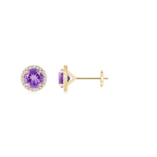 Round A Amethyst