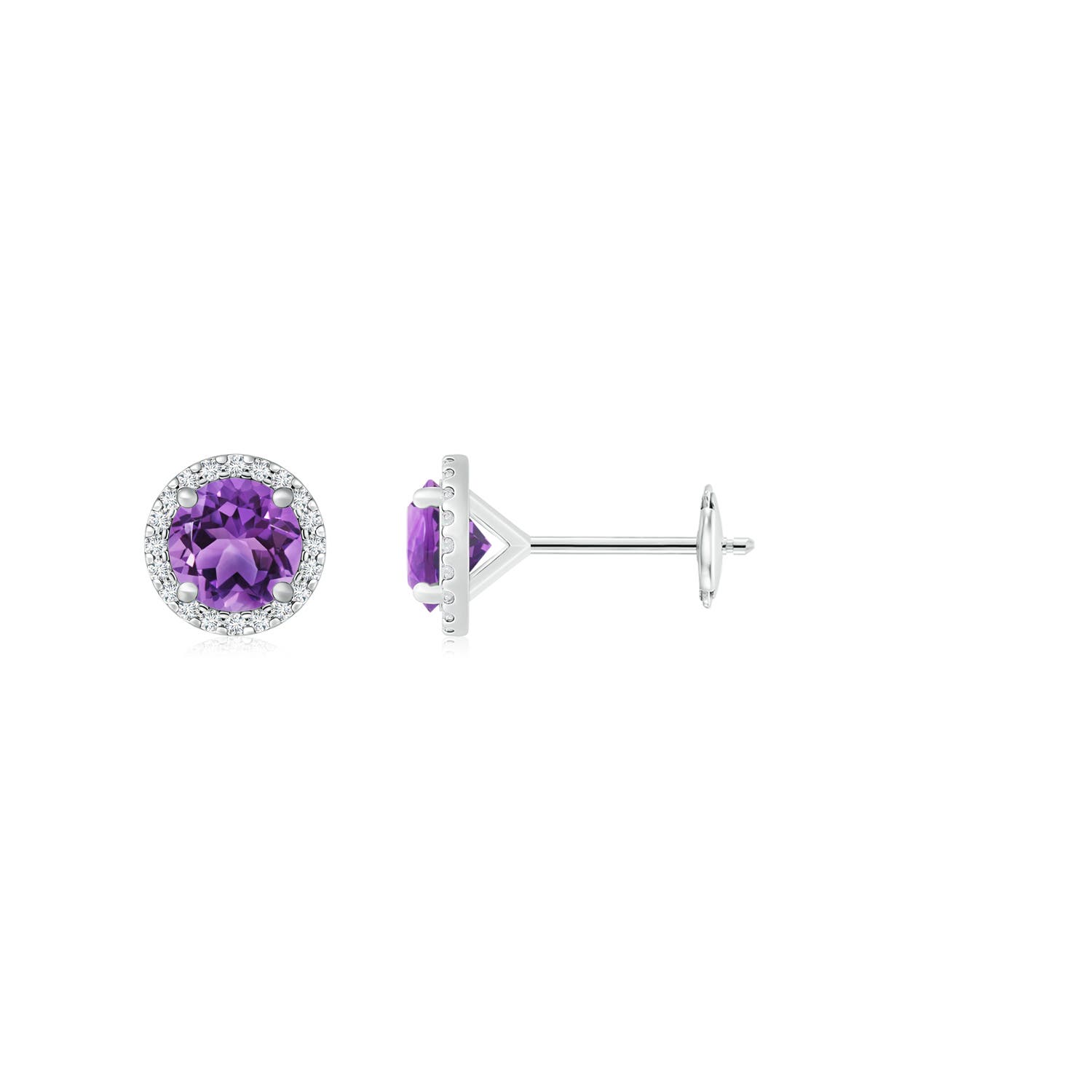 AA - Amethyst / 1.84 CT / 14 KT White Gold