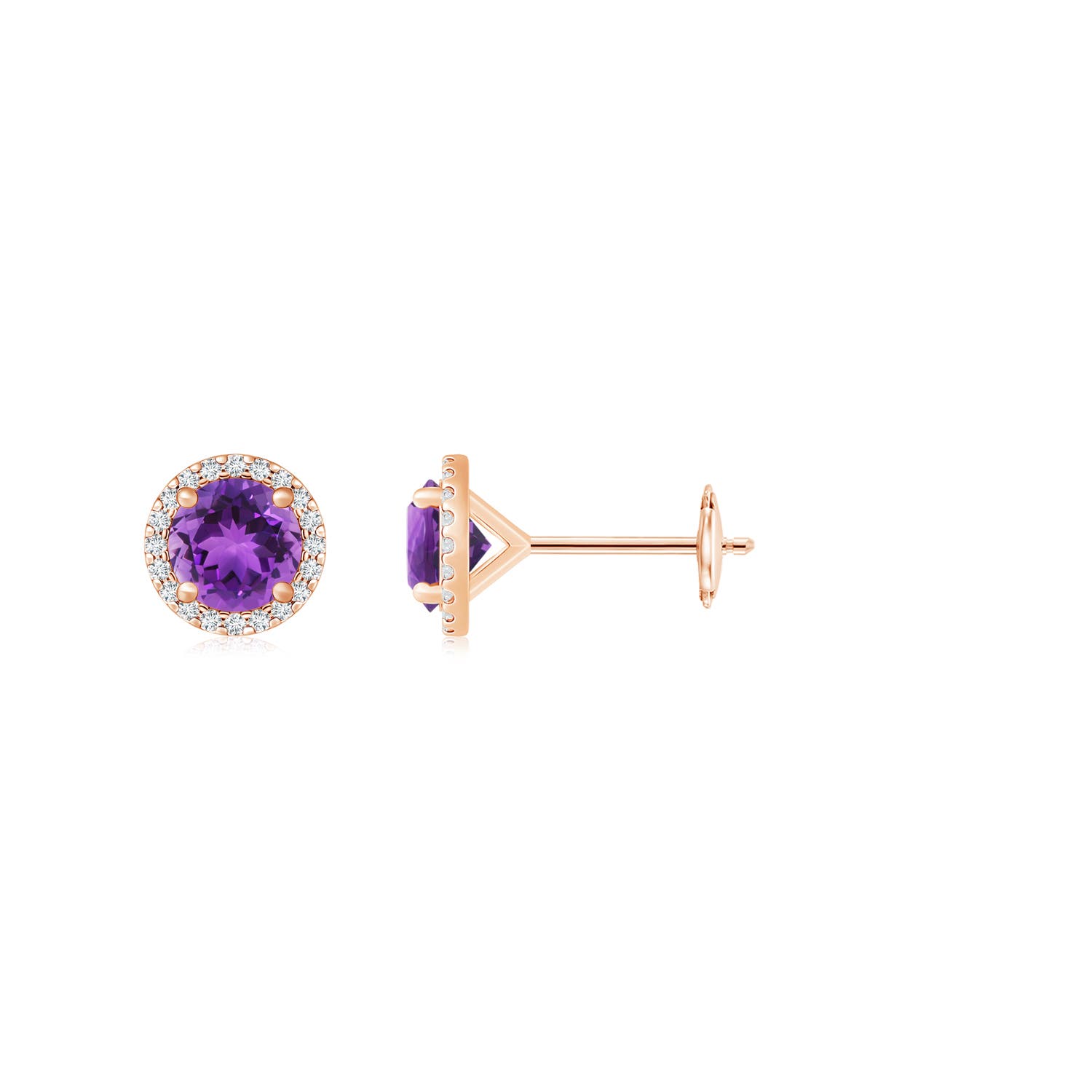 AAA - Amethyst / 1.84 CT / 14 KT Rose Gold