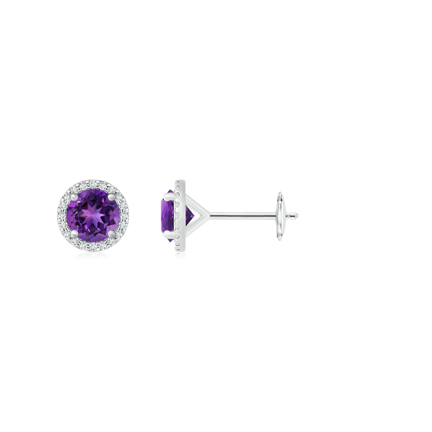 AAAA - Amethyst / 1.84 CT / 14 KT White Gold