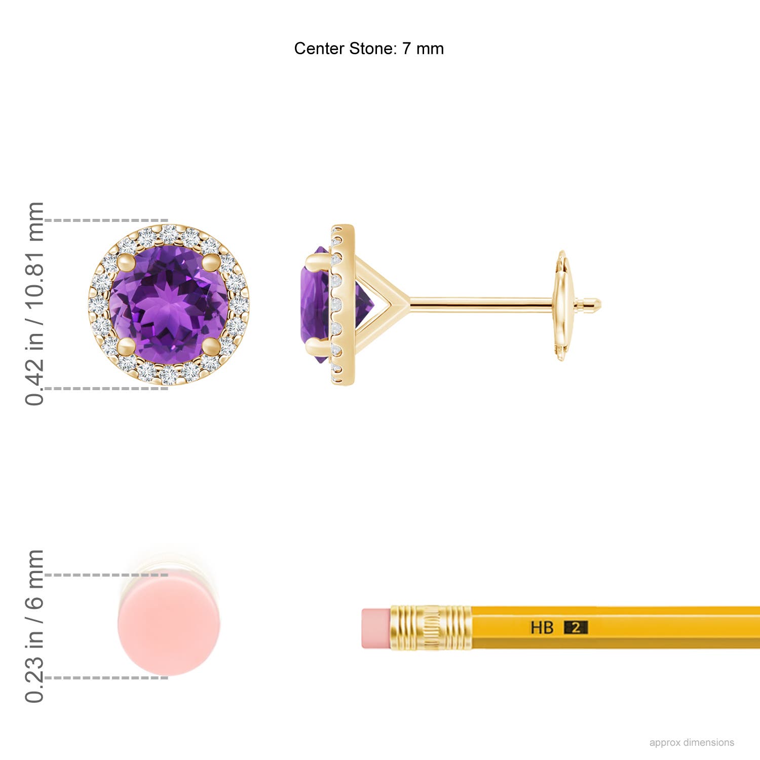 AAA - Amethyst / 2.7 CT / 14 KT Yellow Gold