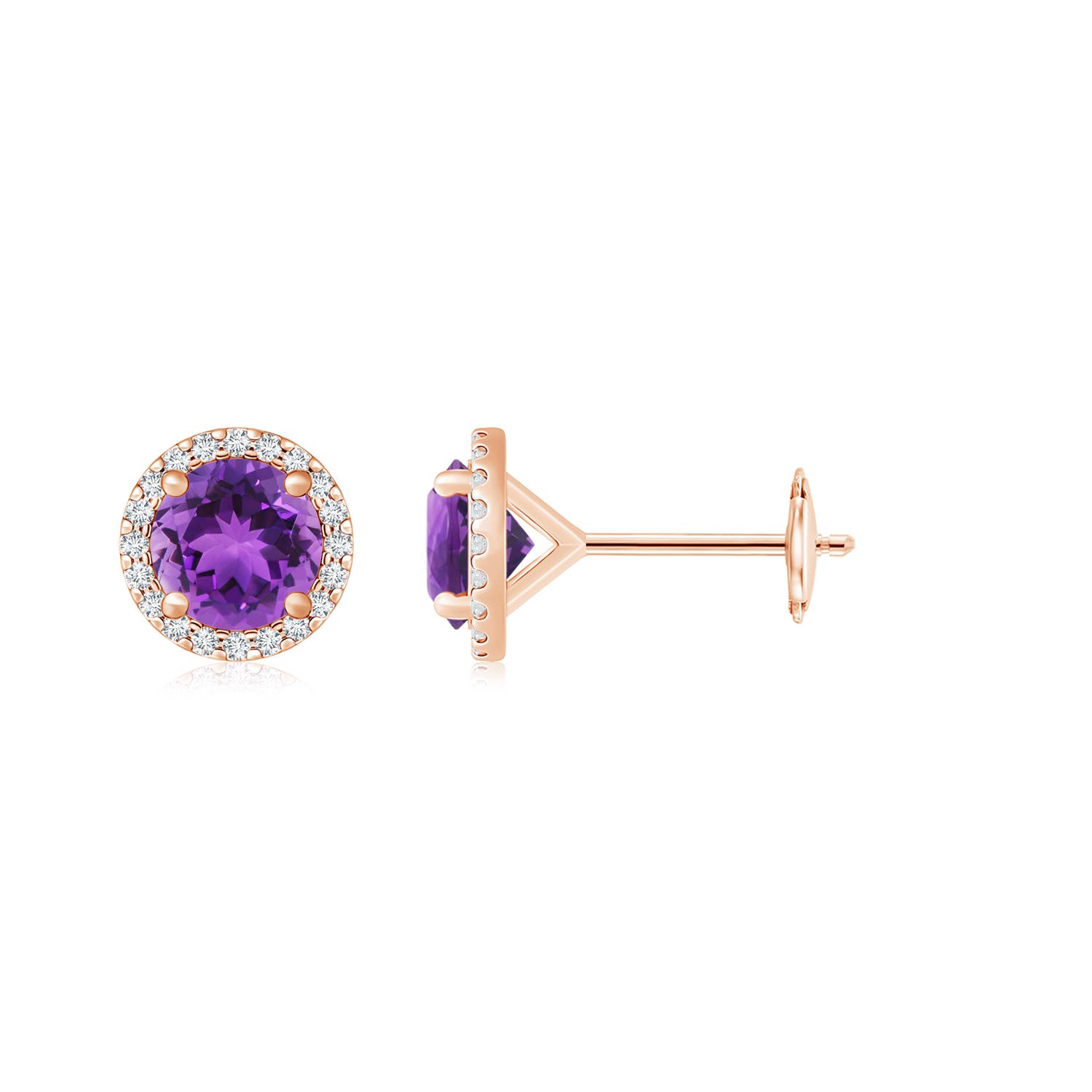 AAA - Amethyst / 3.96 CT / 14 KT Rose Gold