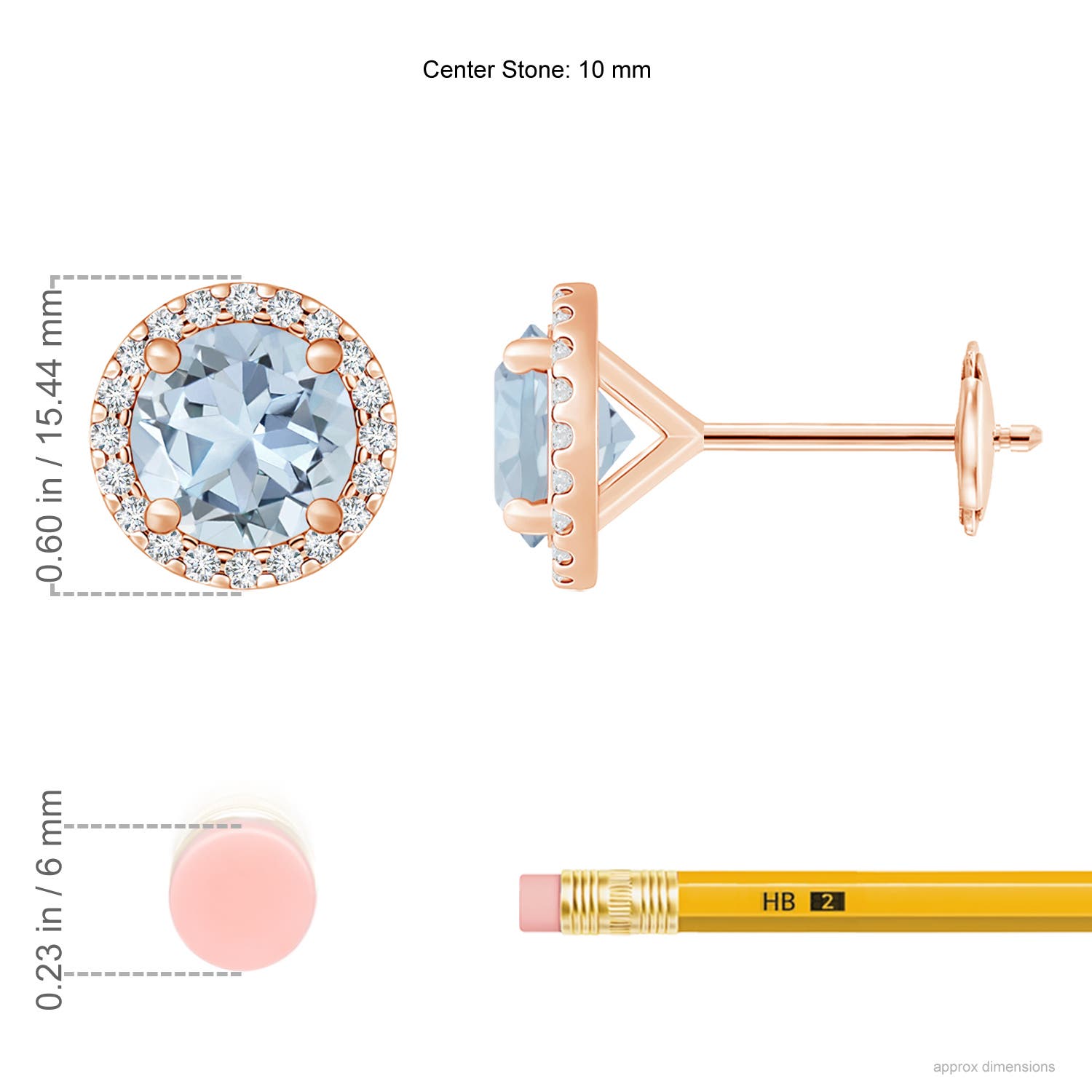 A - Aquamarine / 7.56 CT / 14 KT Rose Gold