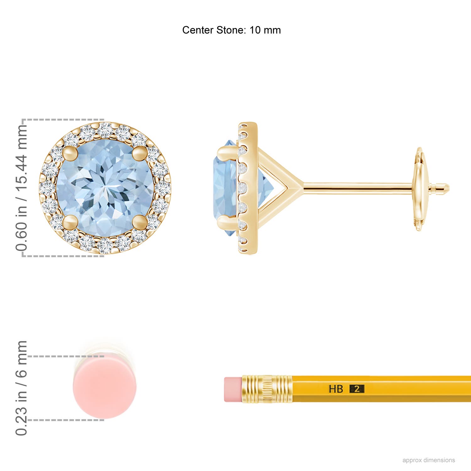 AA - Aquamarine / 7.56 CT / 14 KT Yellow Gold