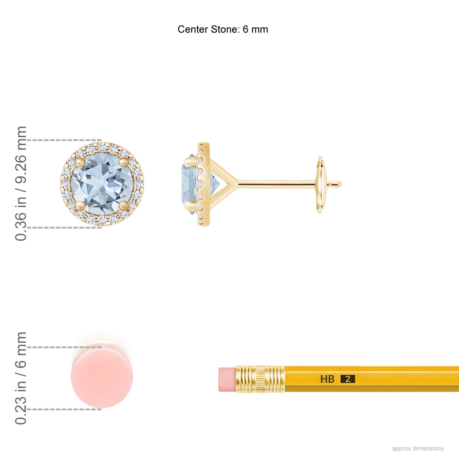 A - Aquamarine / 1.68 CT / 14 KT Yellow Gold