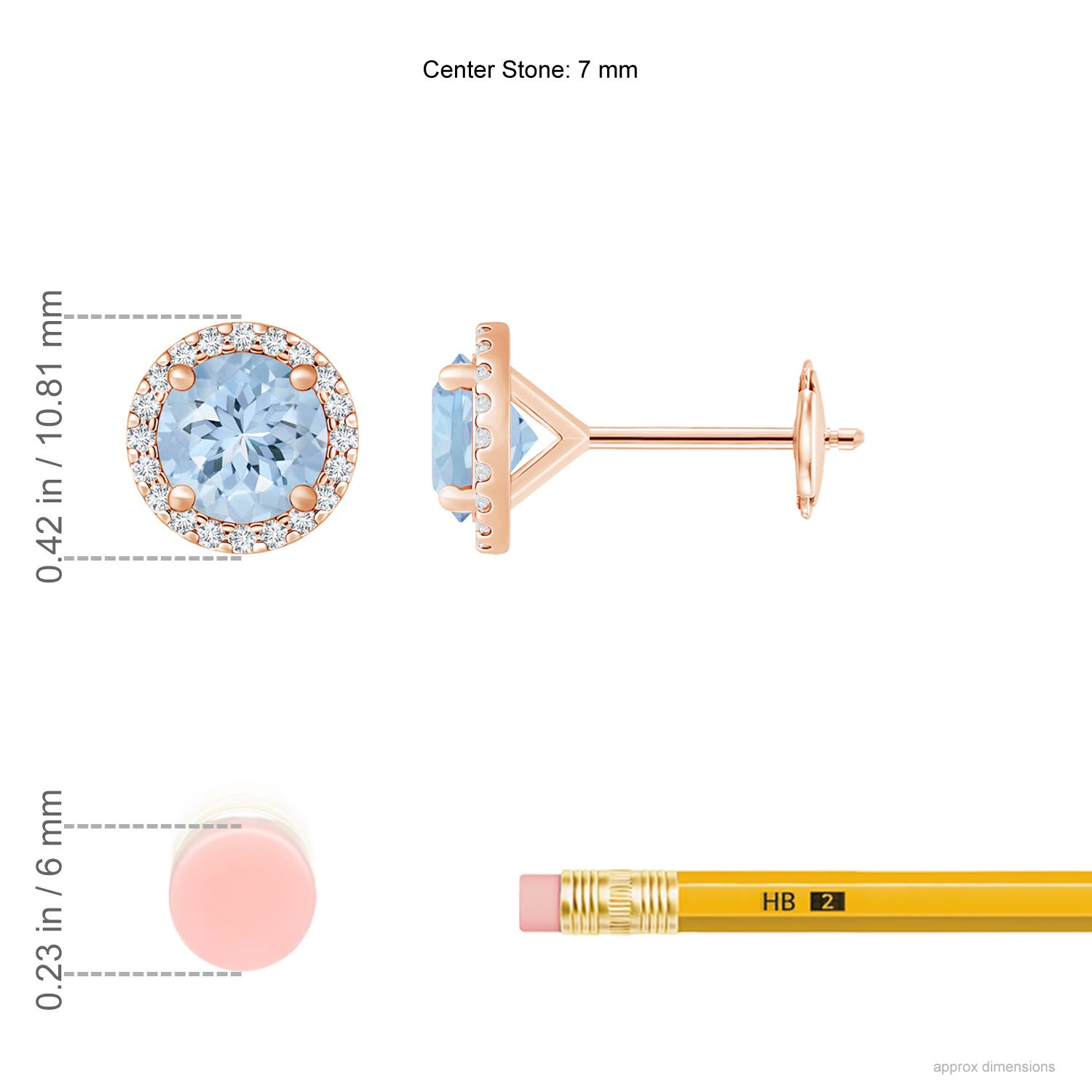 AA - Aquamarine / 2.64 CT / 14 KT Rose Gold