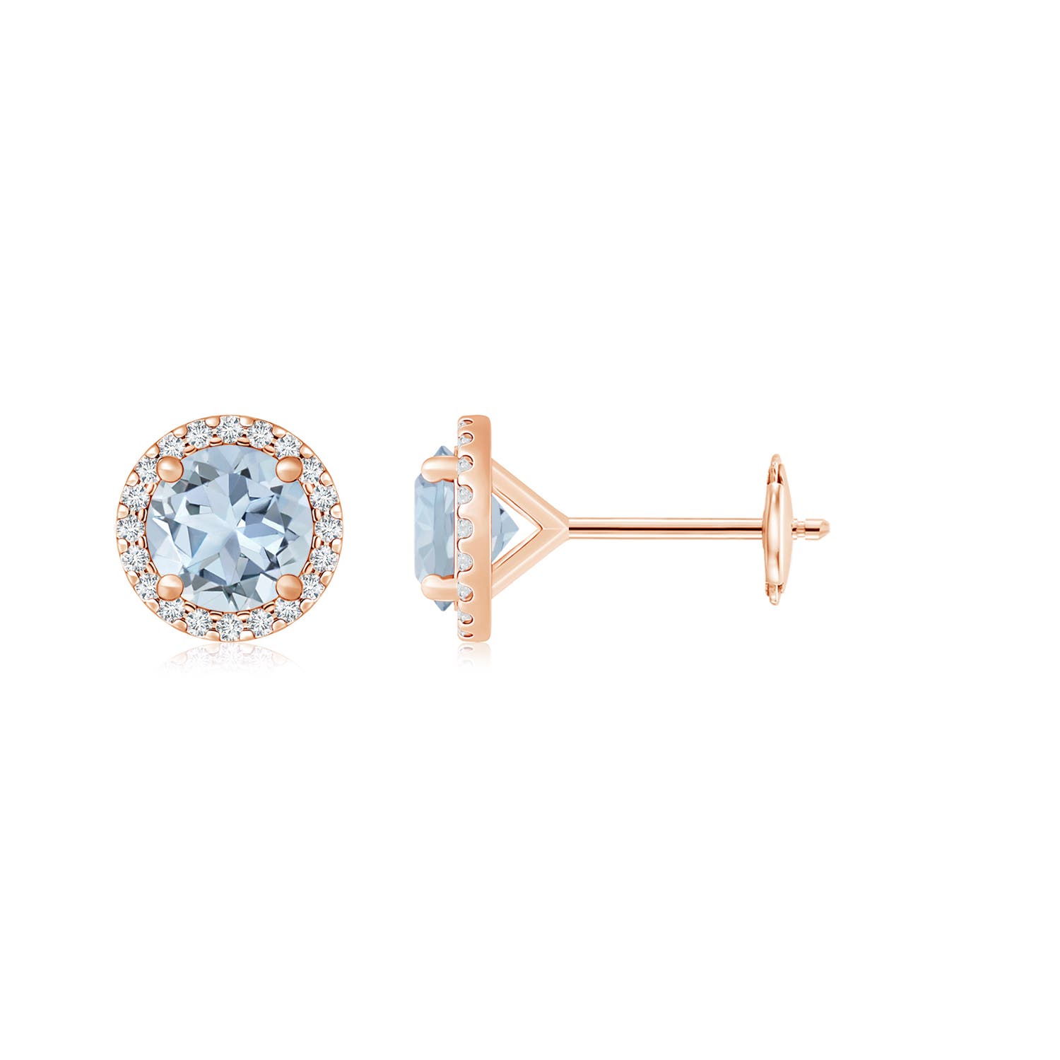 A - Aquamarine / 3.76 CT / 14 KT Rose Gold