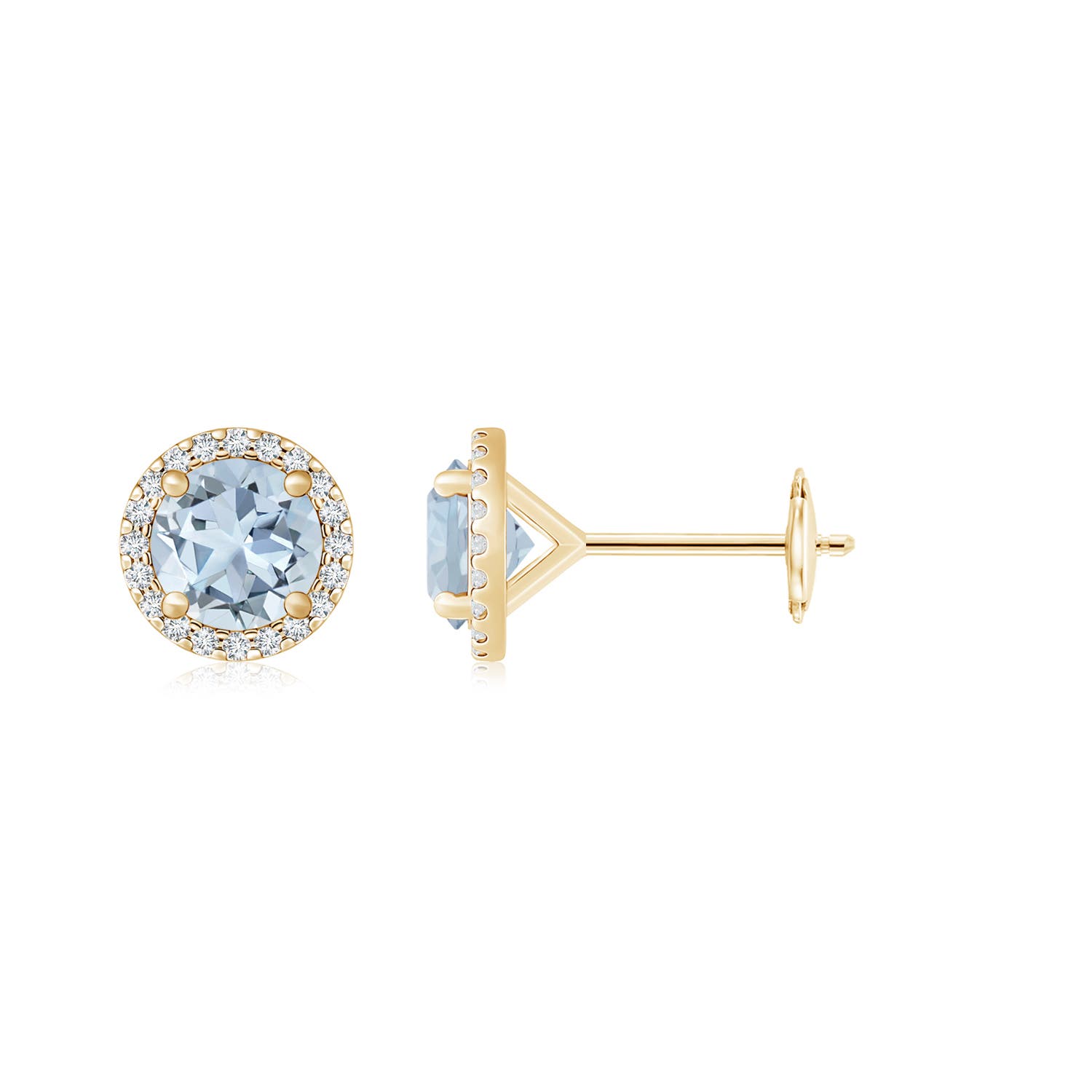 A - Aquamarine / 3.76 CT / 14 KT Yellow Gold