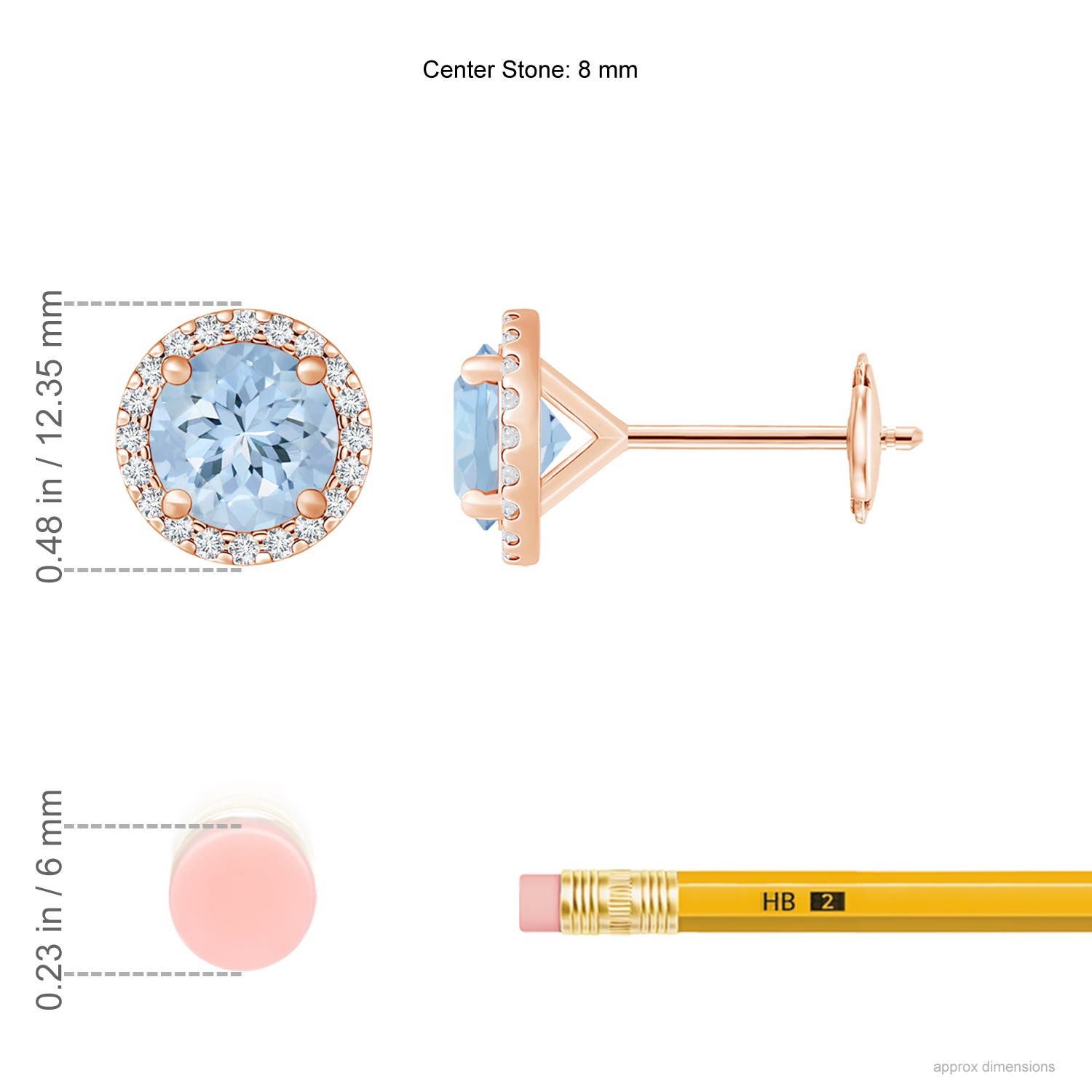 AA - Aquamarine / 3.76 CT / 14 KT Rose Gold