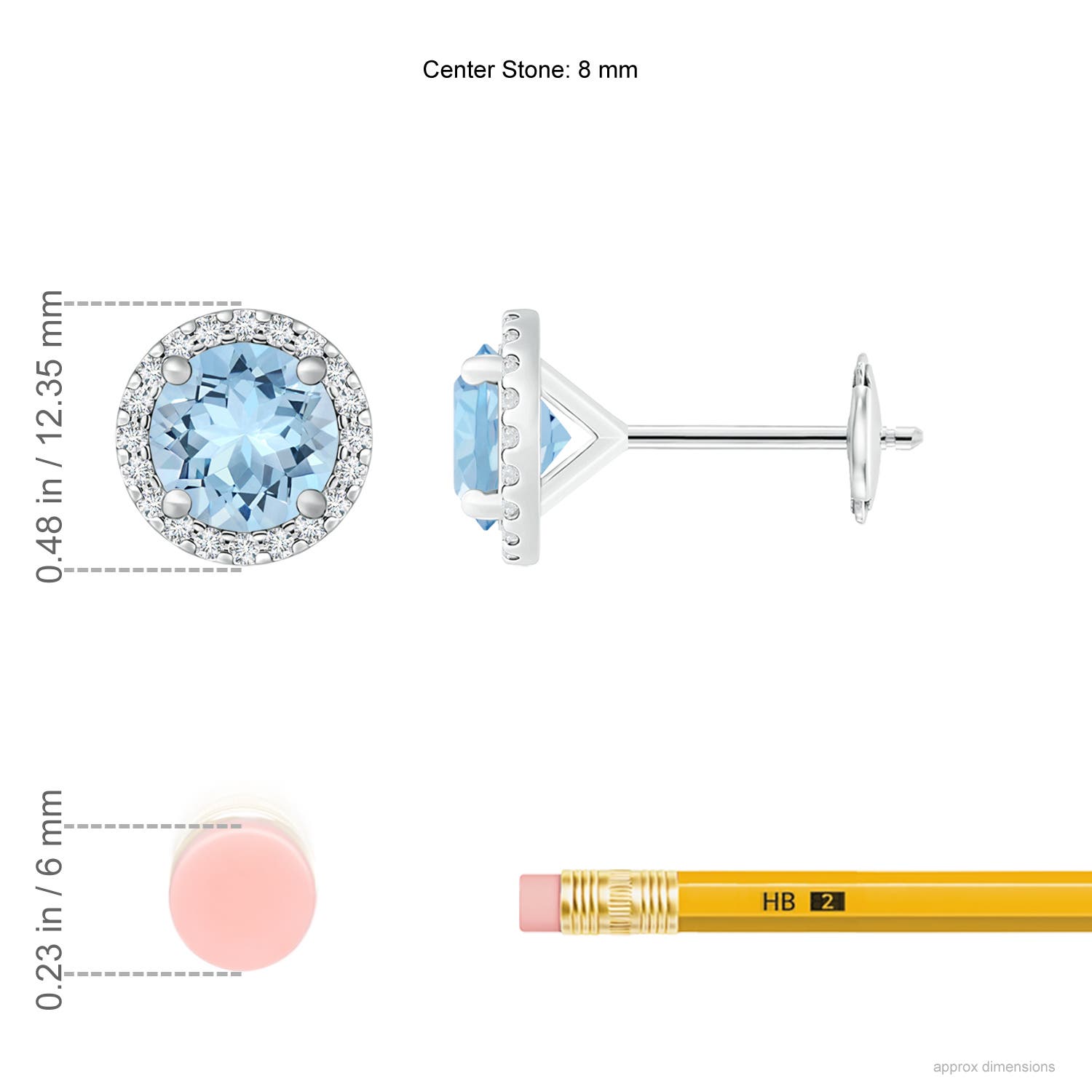 AAA - Aquamarine / 3.76 CT / 14 KT White Gold