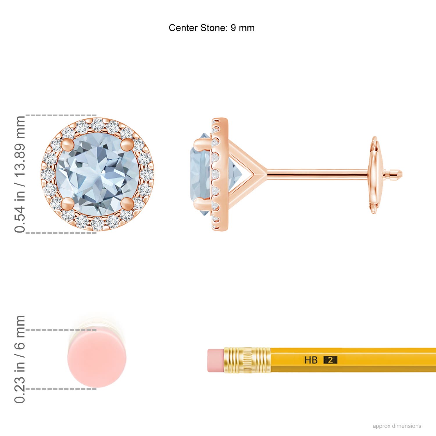 A - Aquamarine / 5.44 CT / 14 KT Rose Gold