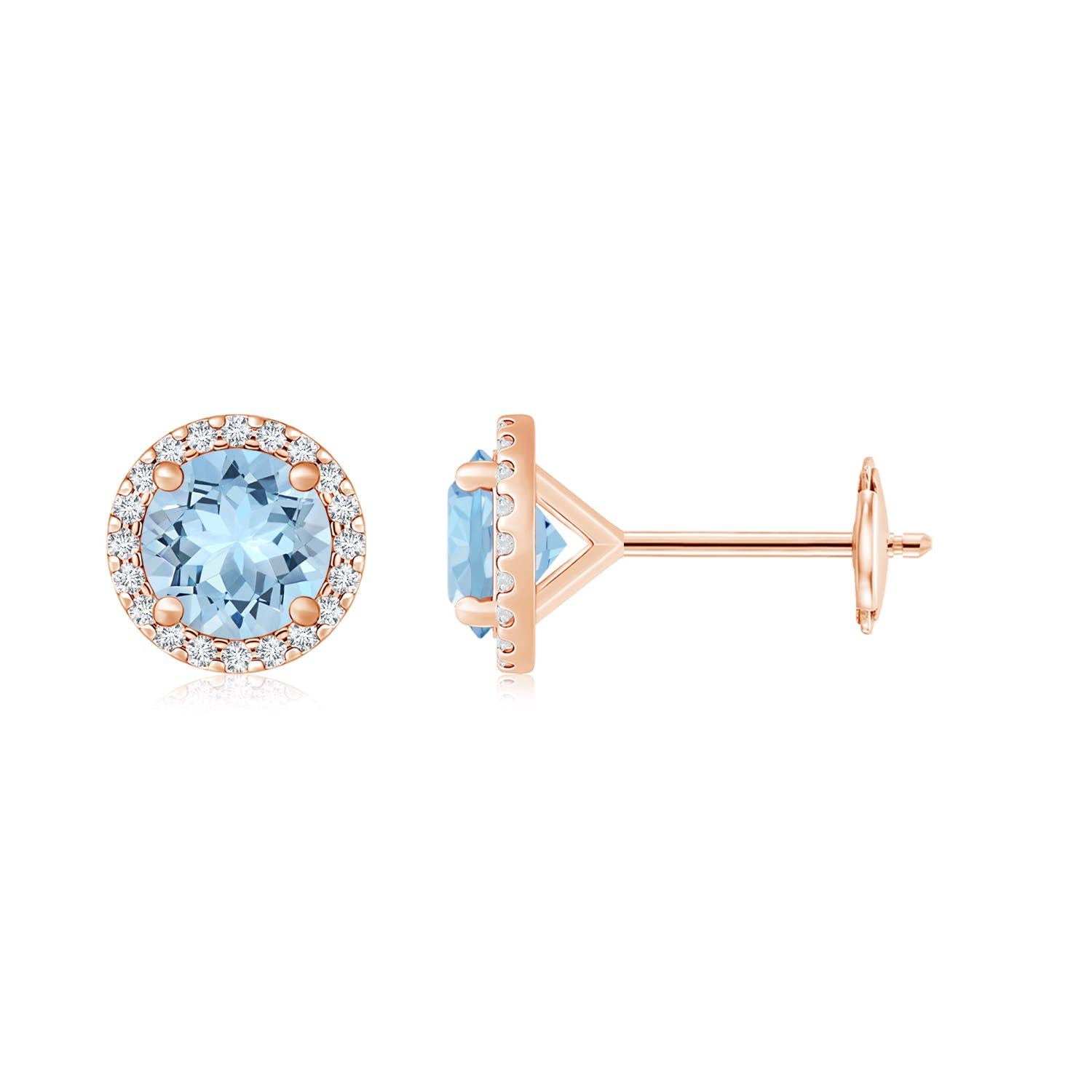 AAA - Aquamarine / 5.44 CT / 14 KT Rose Gold