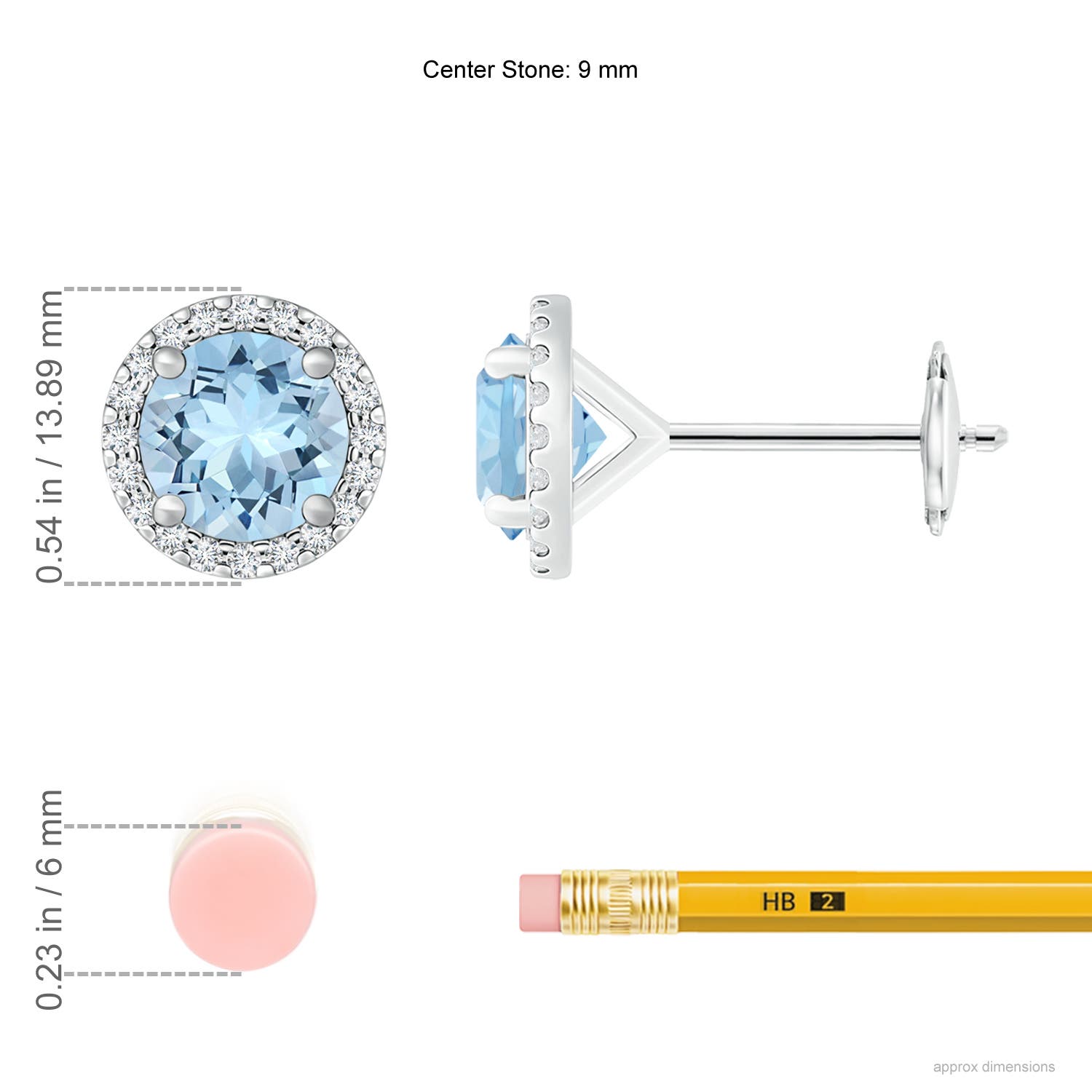 AAA - Aquamarine / 5.44 CT / 14 KT White Gold