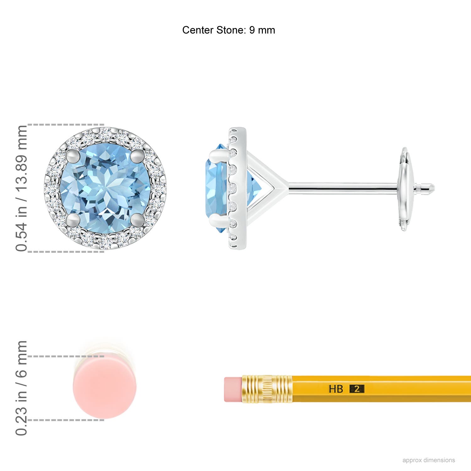 AAAA - Aquamarine / 5.44 CT / 14 KT White Gold