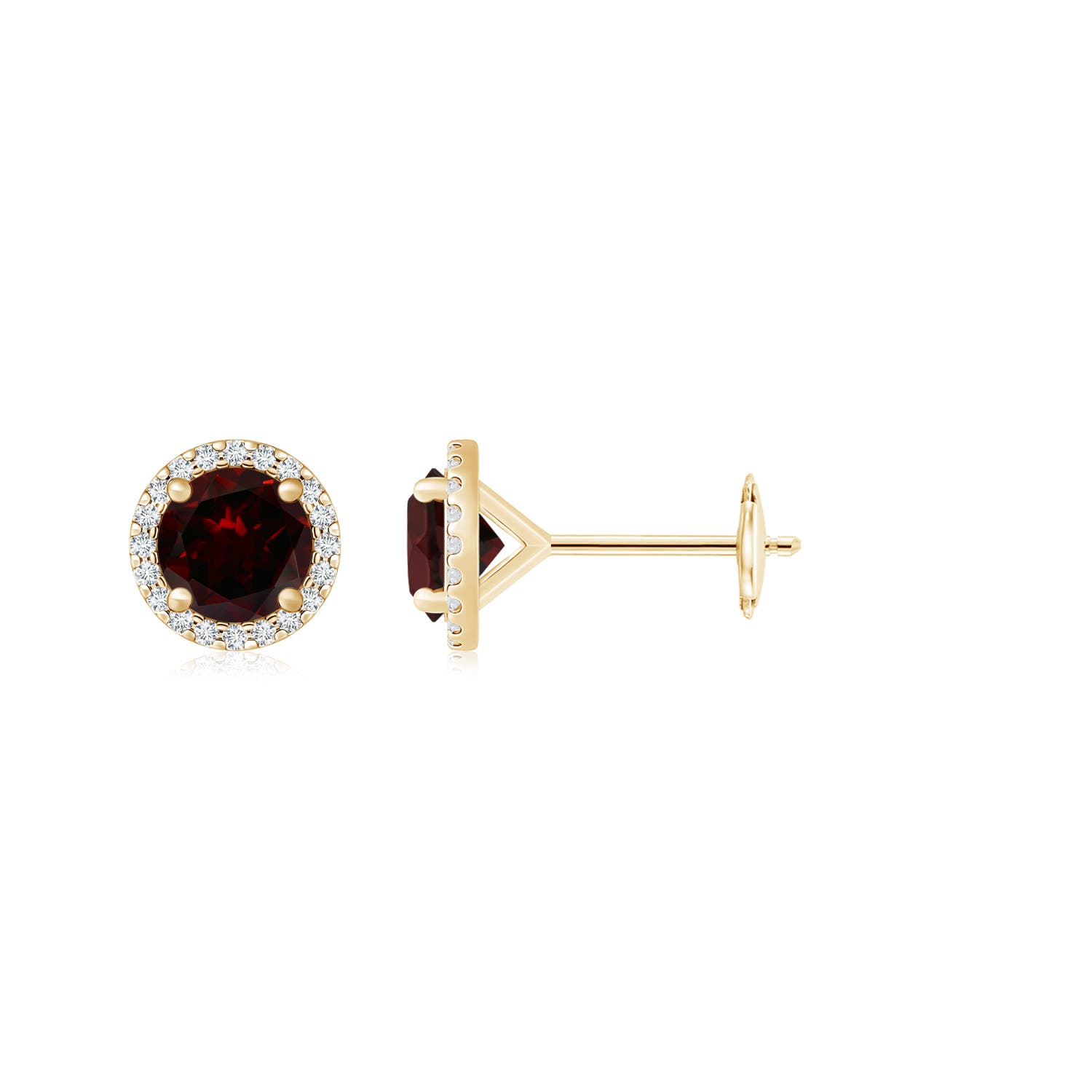 A - Garnet / 3.4 CT / 14 KT Yellow Gold