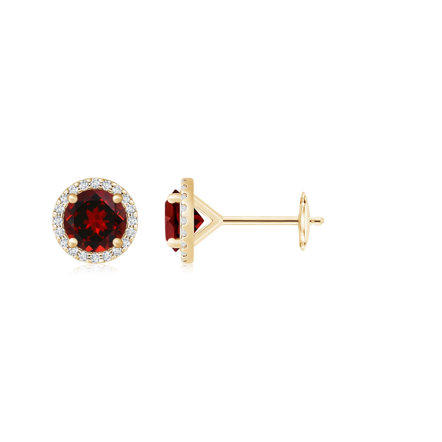 AAAA - Garnet / 3.4 CT / 14 KT Yellow Gold