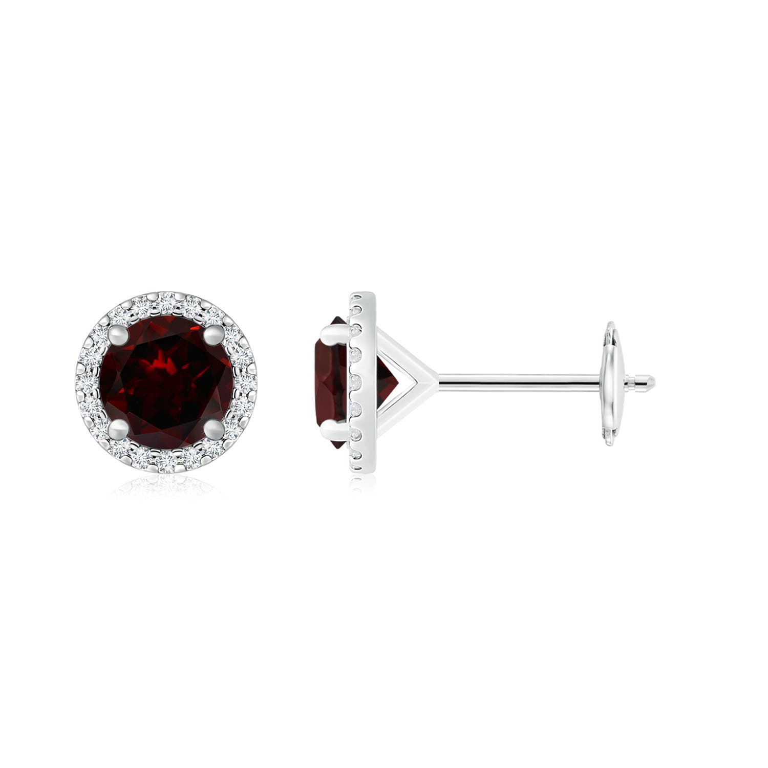 A - Garnet / 7.24 CT / 14 KT White Gold