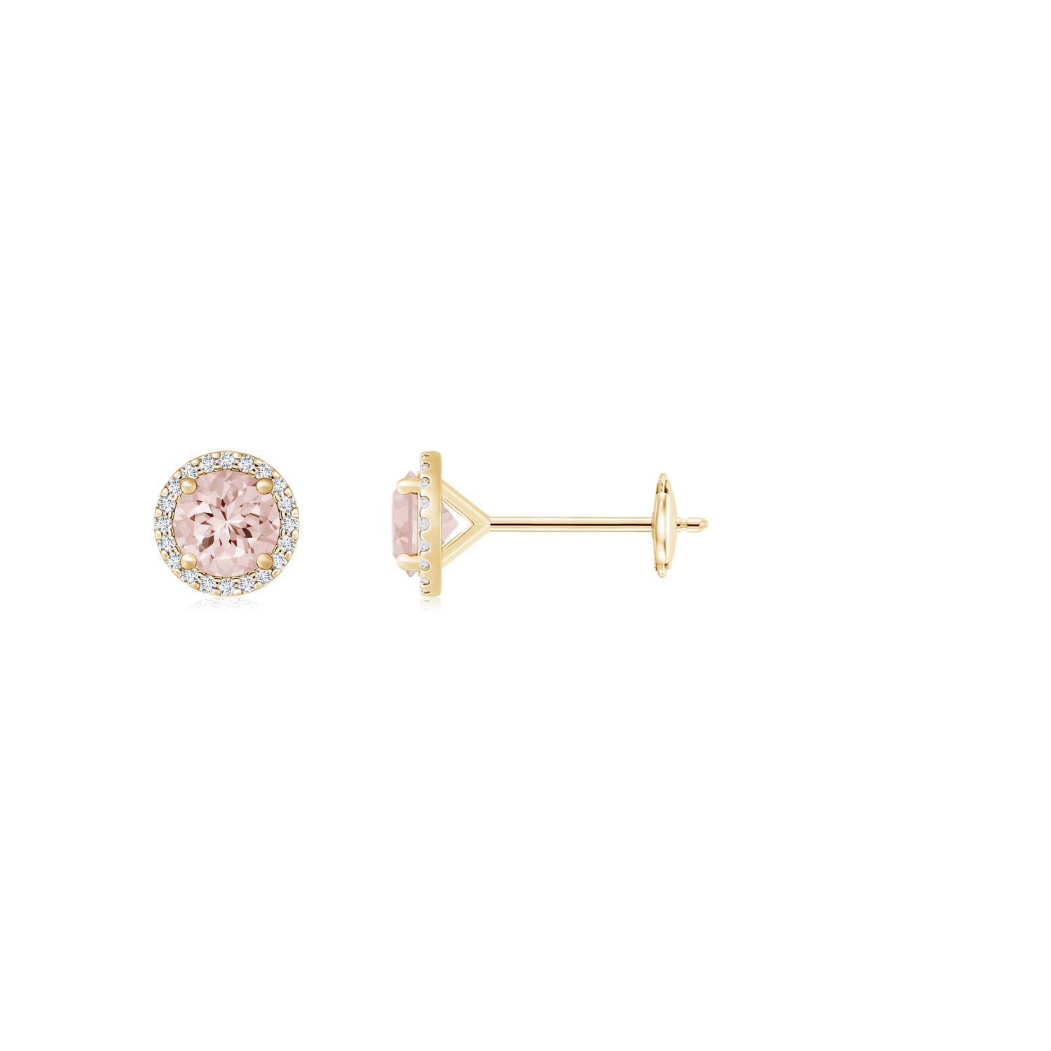 AA - Morganite / 0.96 CT / 14 KT Yellow Gold