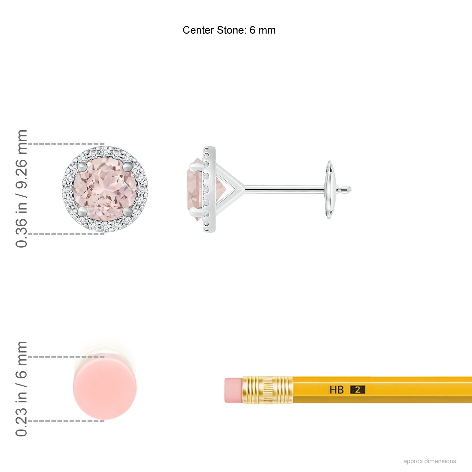 A - Morganite / 1.64 CT / 14 KT White Gold