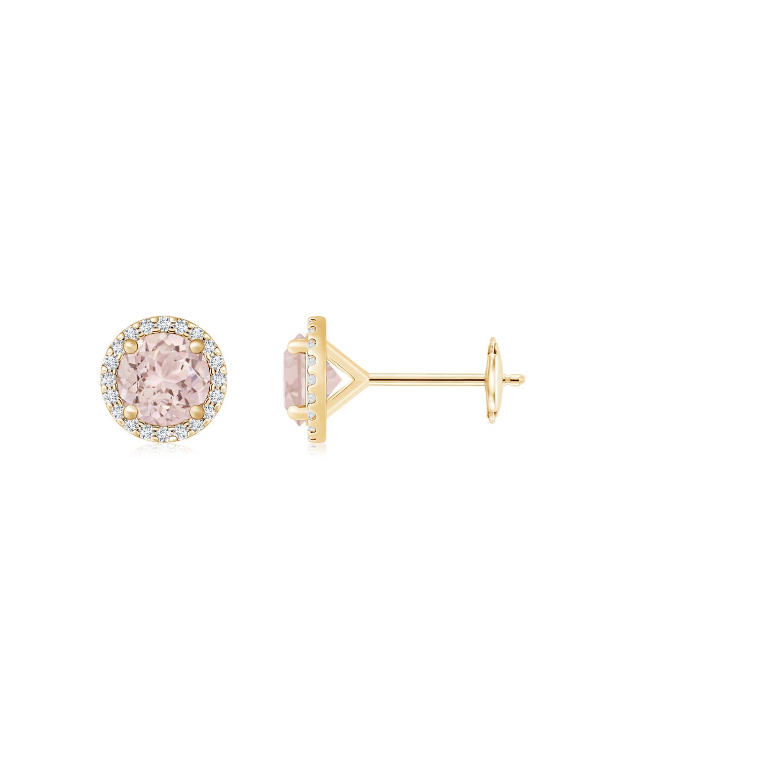 A - Morganite / 1.64 CT / 14 KT Yellow Gold