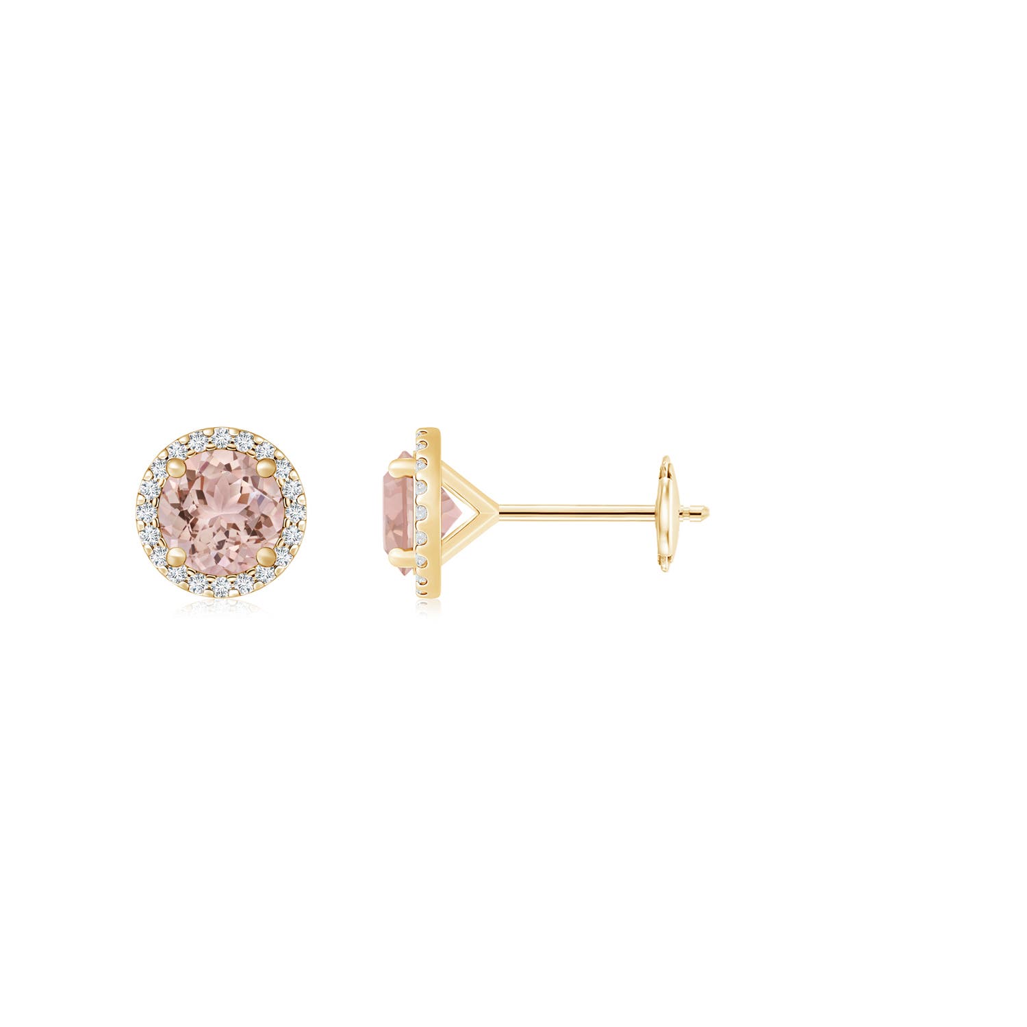 AAA - Morganite / 1.64 CT / 14 KT Yellow Gold