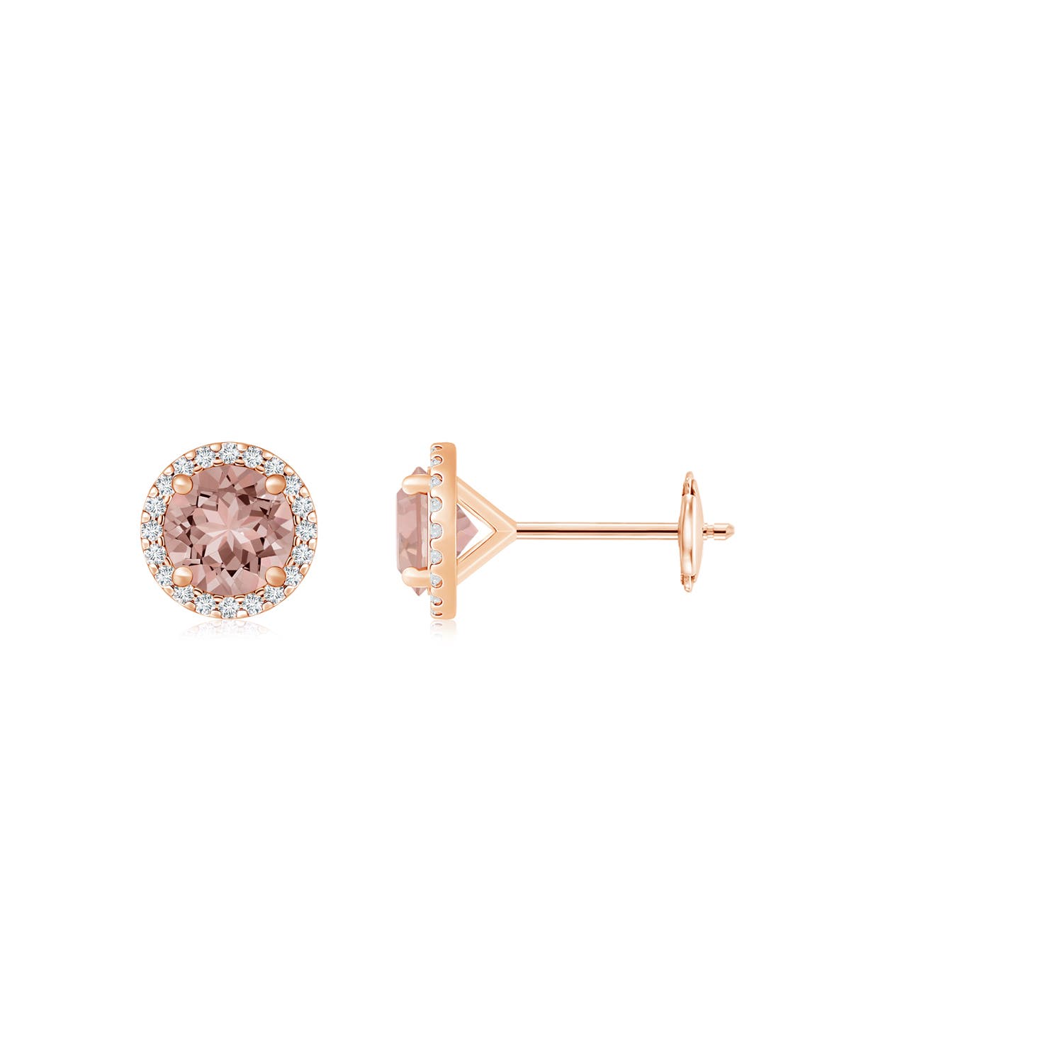 AAAA - Morganite / 1.64 CT / 14 KT Rose Gold