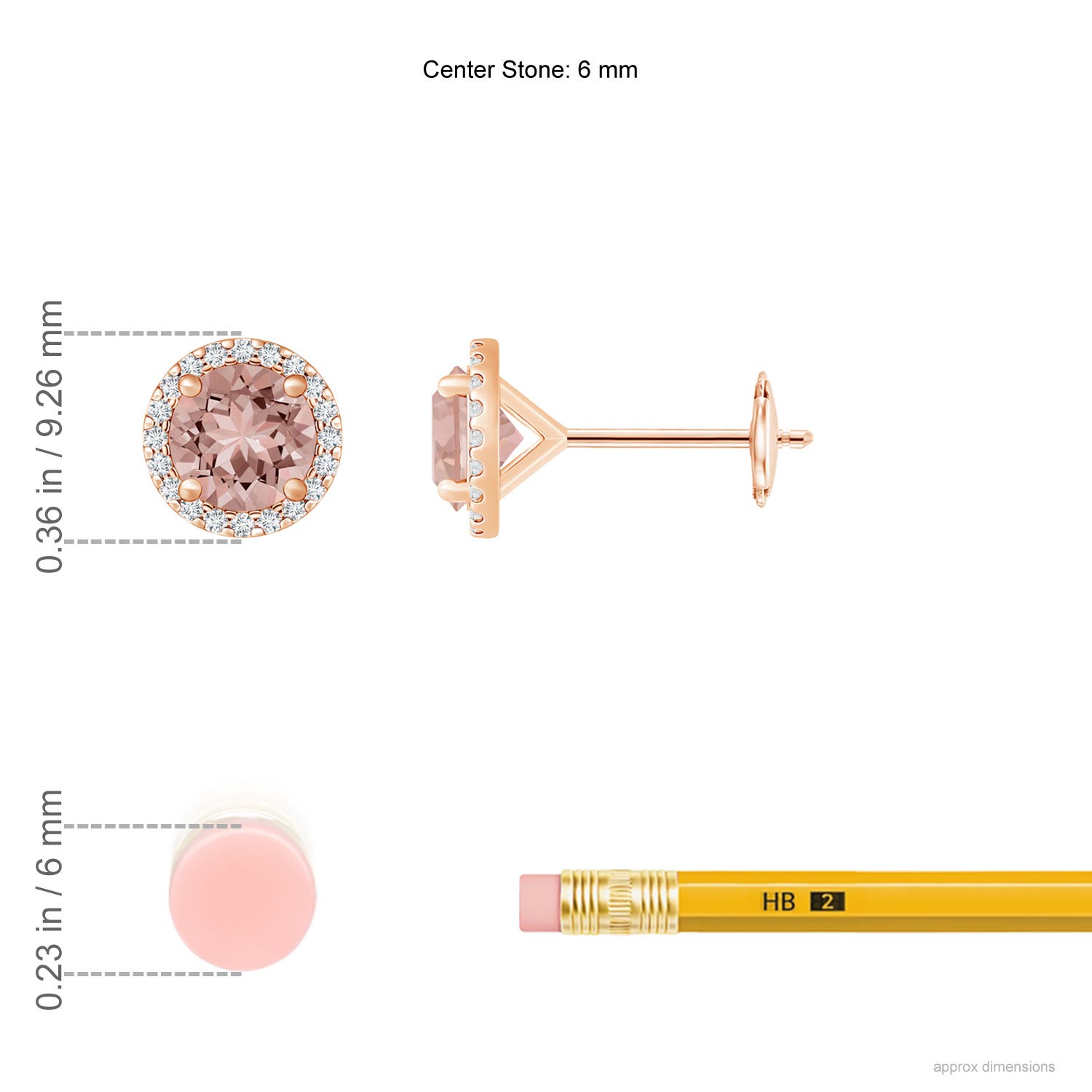 AAAA - Morganite / 1.64 CT / 14 KT Rose Gold