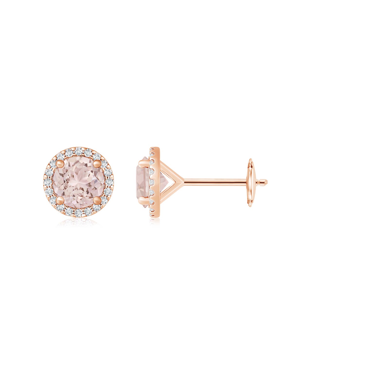 A - Morganite / 2.6 CT / 14 KT Rose Gold