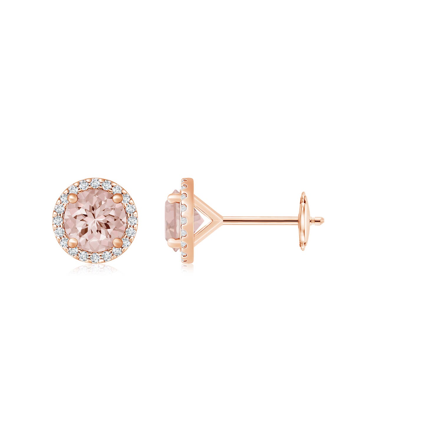 AA - Morganite / 2.6 CT / 14 KT Rose Gold