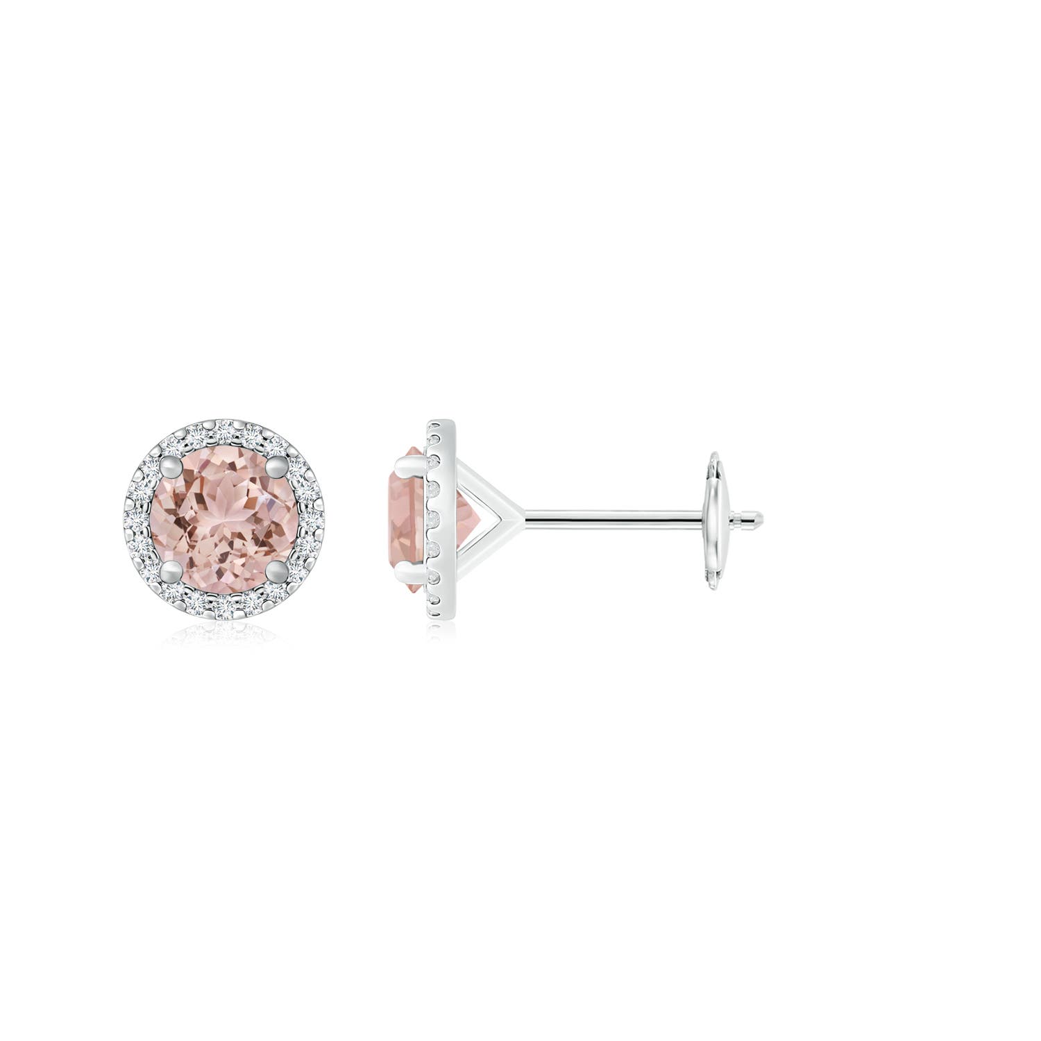 AAA - Morganite / 2.6 CT / 14 KT White Gold