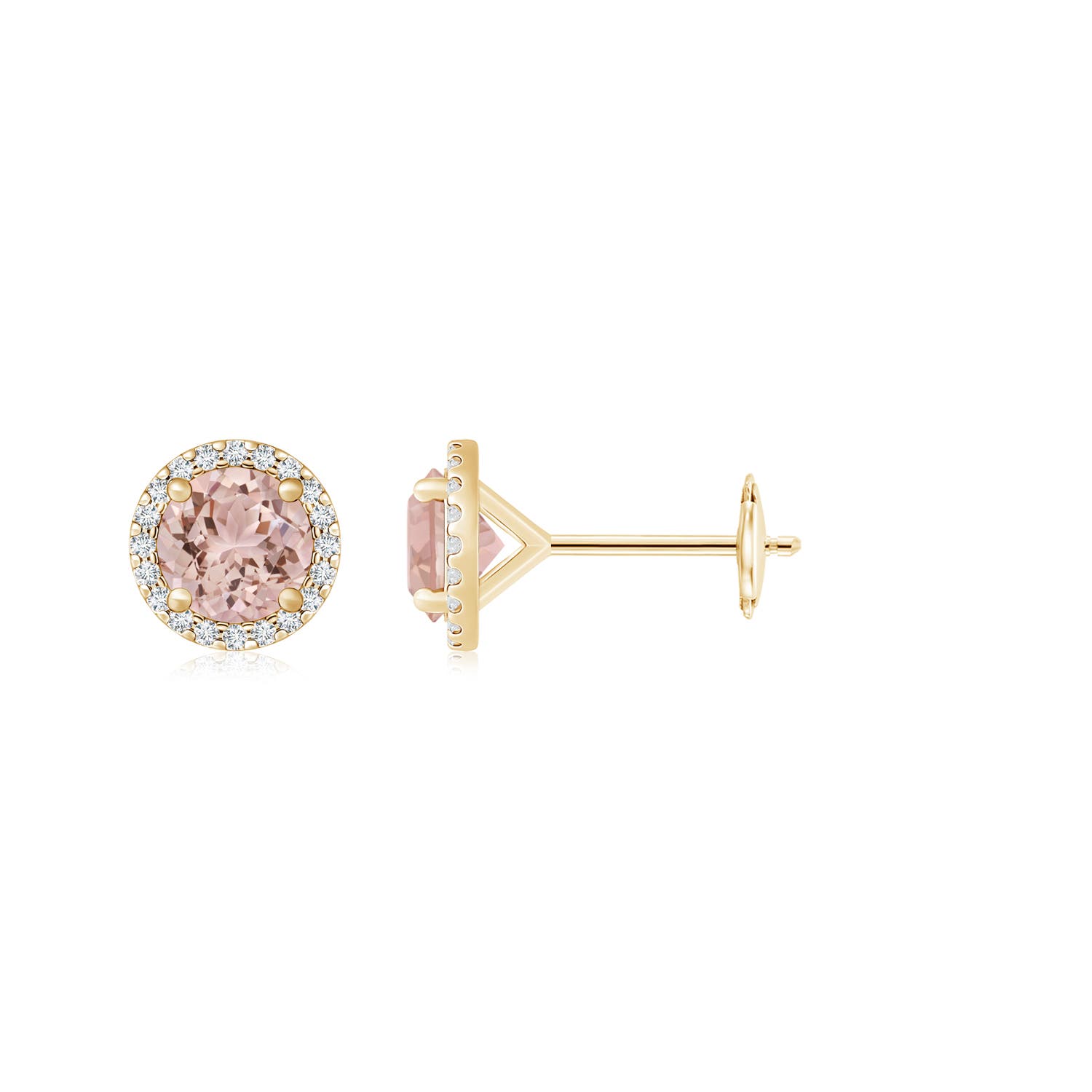 AAA - Morganite / 2.6 CT / 14 KT Yellow Gold