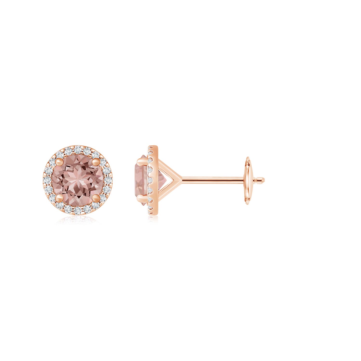 AAAA - Morganite / 2.6 CT / 14 KT Rose Gold