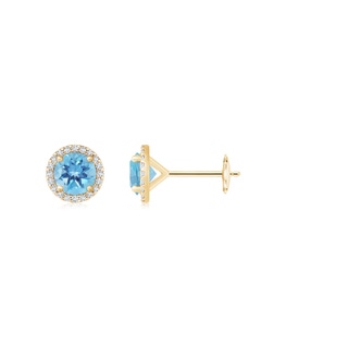 Round A Swiss Blue Topaz