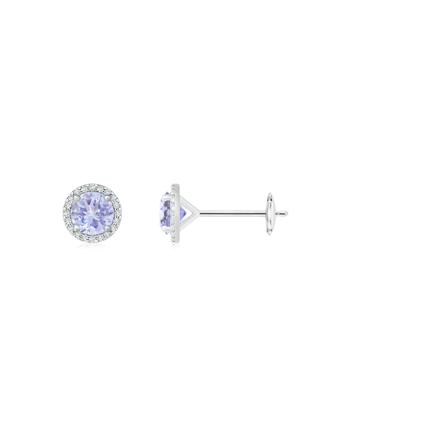 A - Tanzanite / 1.12 CT / 14 KT White Gold