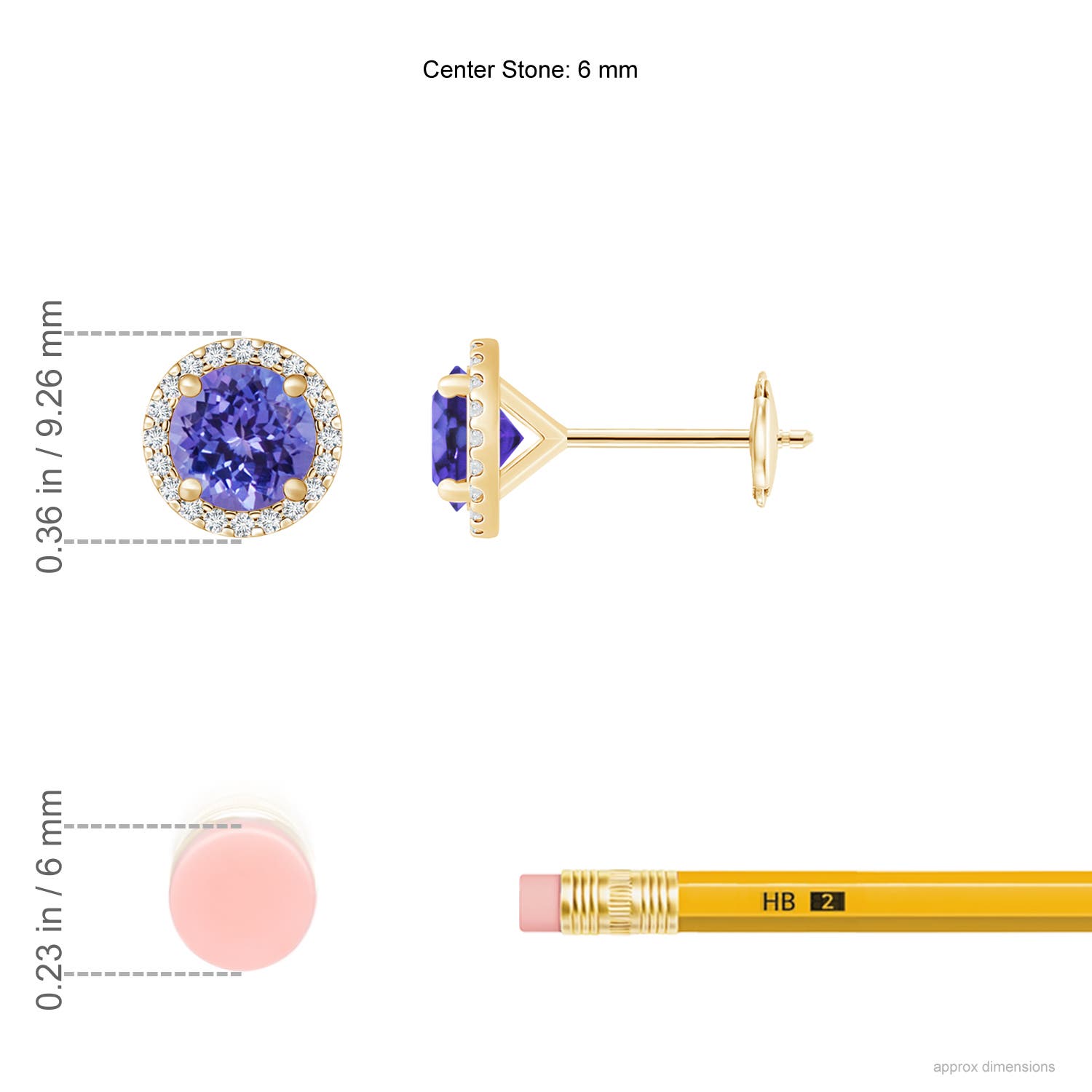 AA - Tanzanite / 2.04 CT / 14 KT Yellow Gold