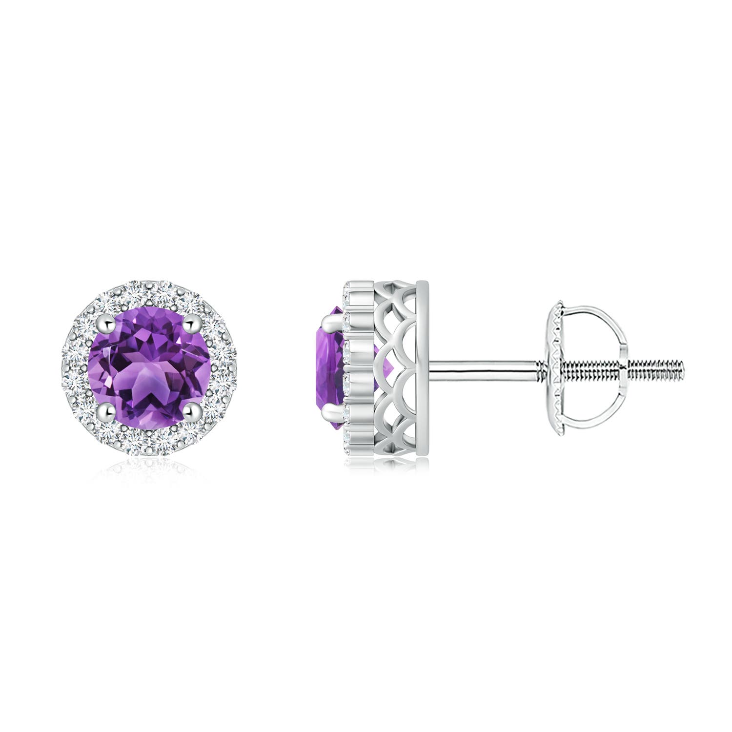 AA - Amethyst / 1.86 CT / 14 KT White Gold