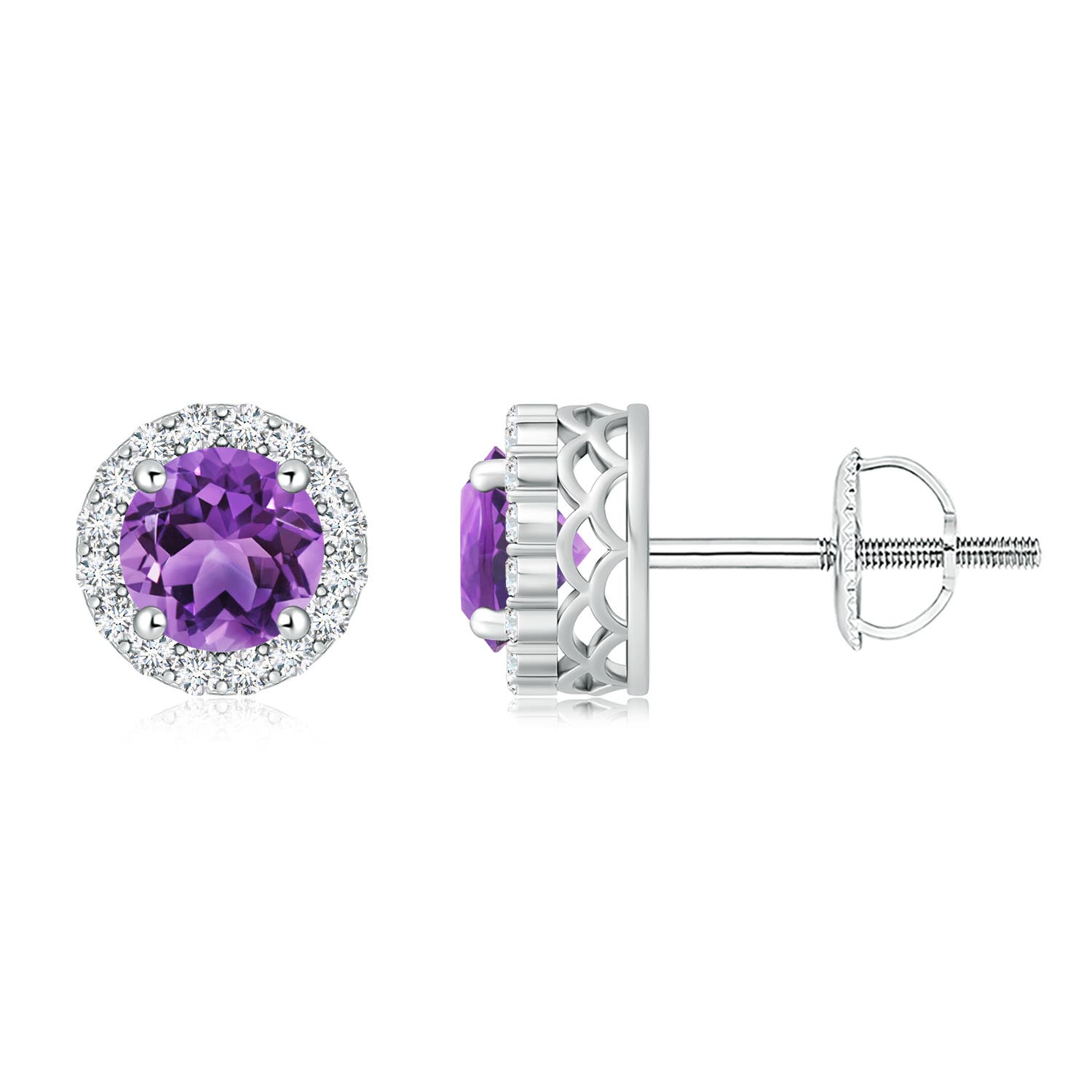 AA - Amethyst / 2.68 CT / 14 KT White Gold