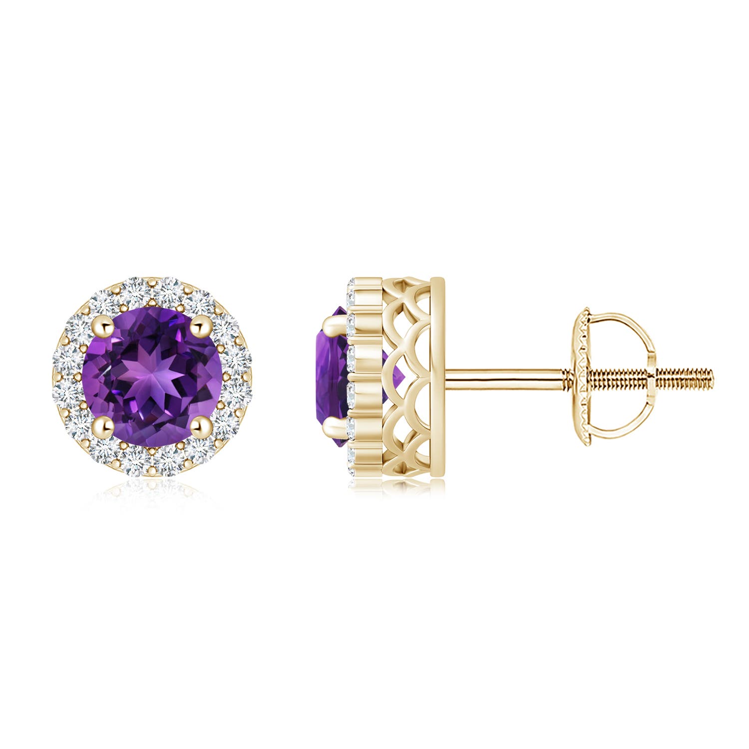 AAAA - Amethyst / 2.68 CT / 14 KT Yellow Gold